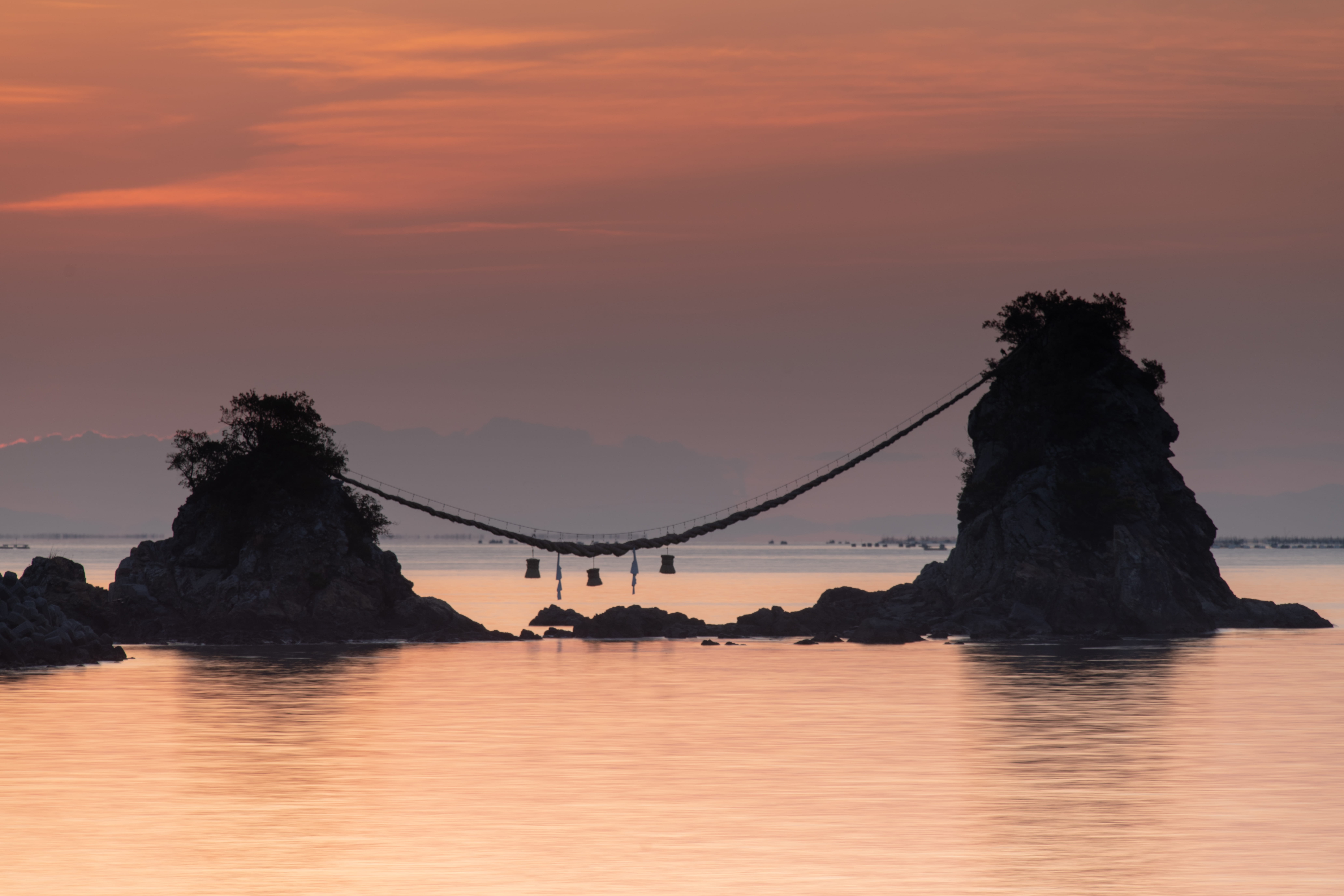 water, sunset, sky, bridge, bridge - man made structure, waterfront