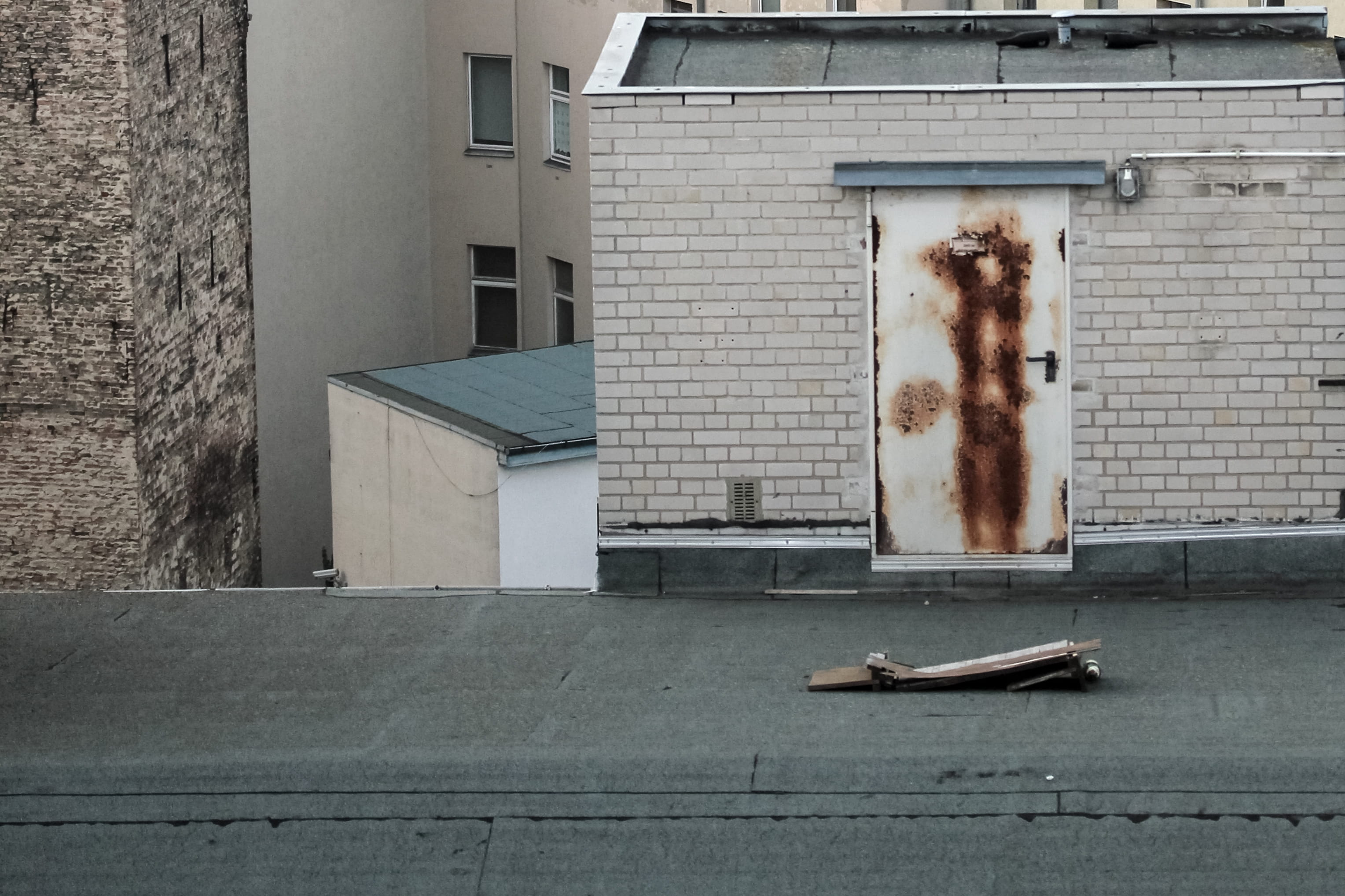 berlin, exit, germany, rusty, door, backyard, grey, backdoor
