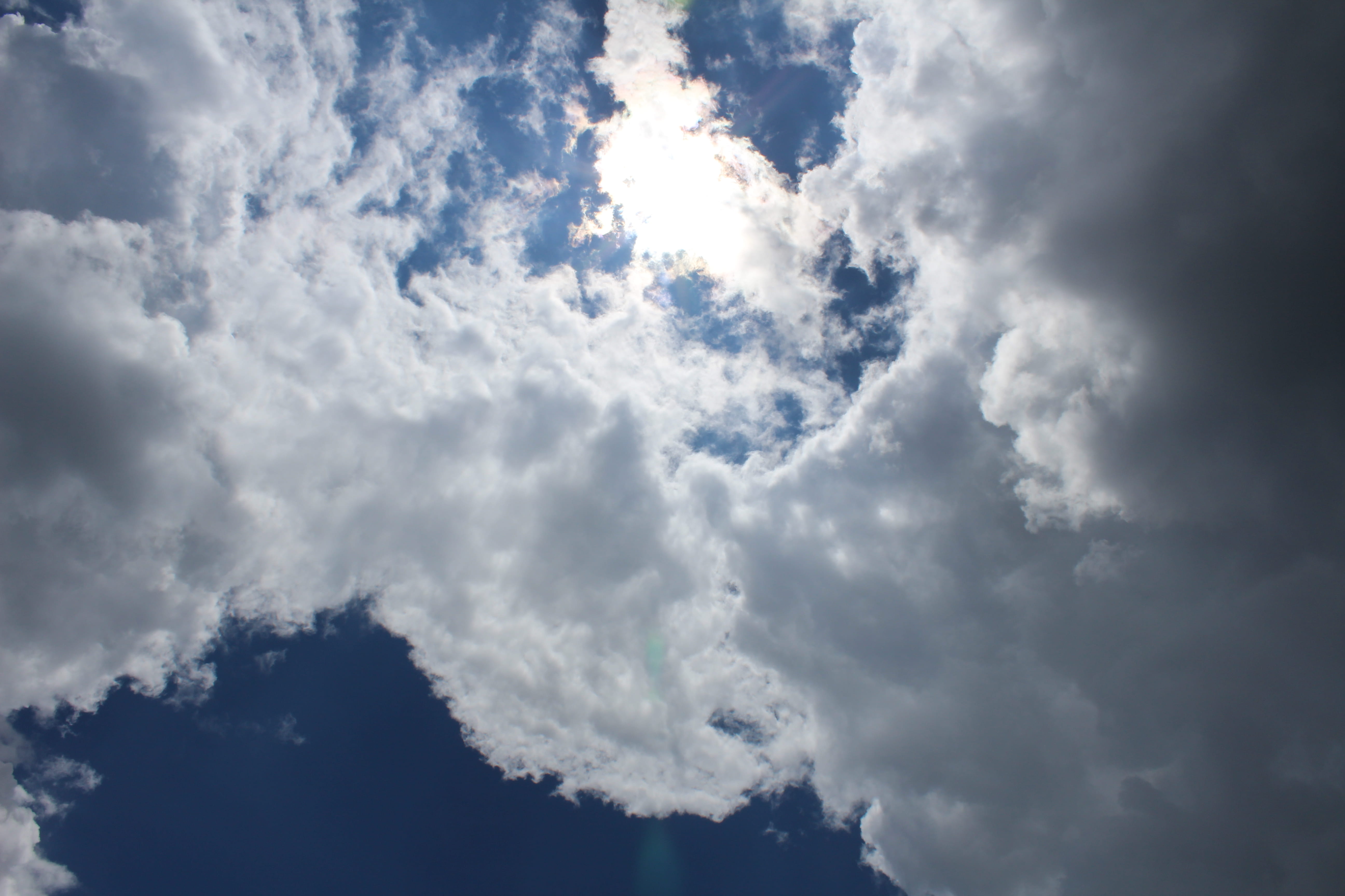 cloud, cloudscape, sunshine, blue sky, cloud - sky, low angle view