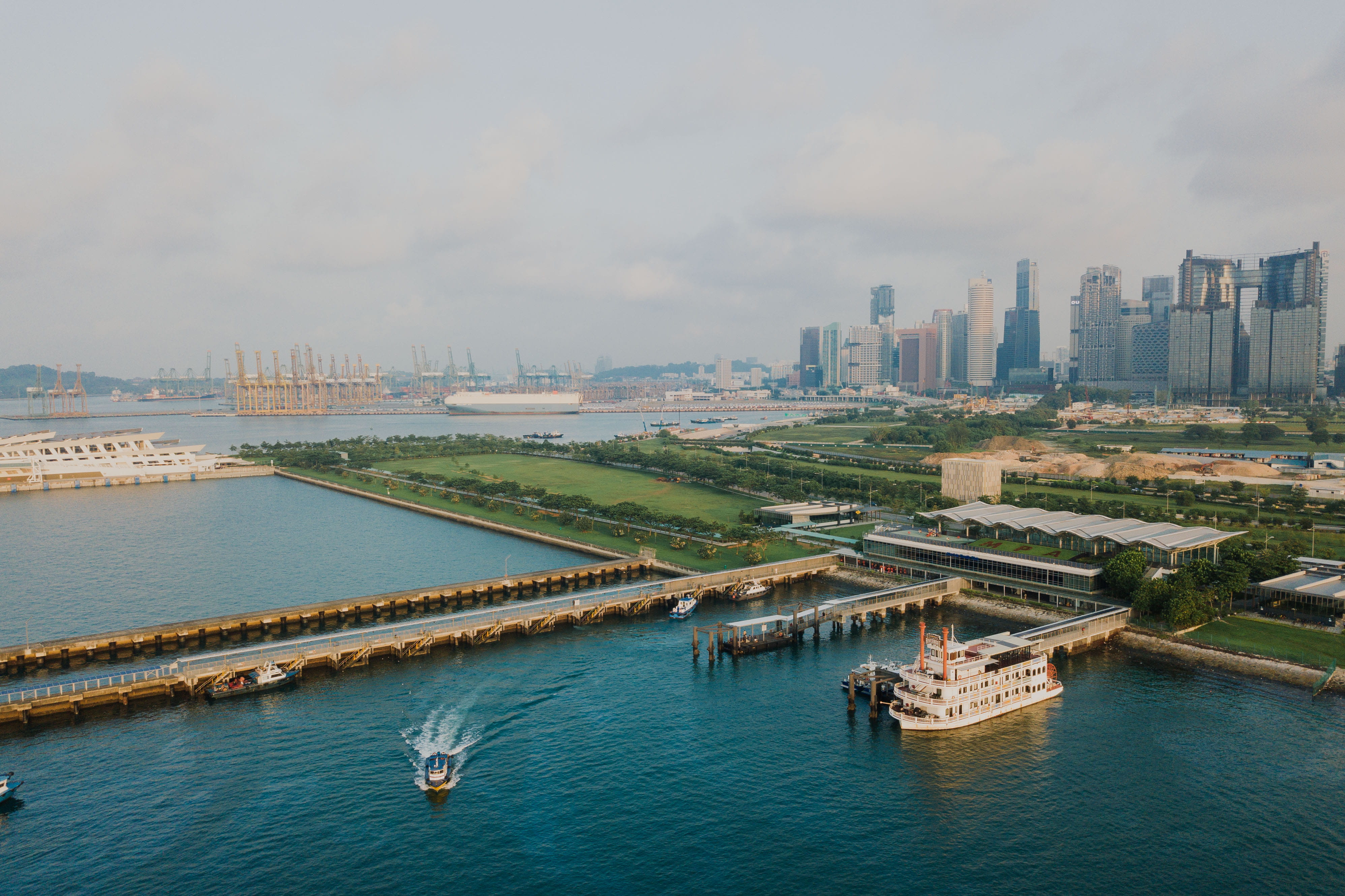 Free download | HD wallpaper: bird's eye view of ship dock, boat, city ...