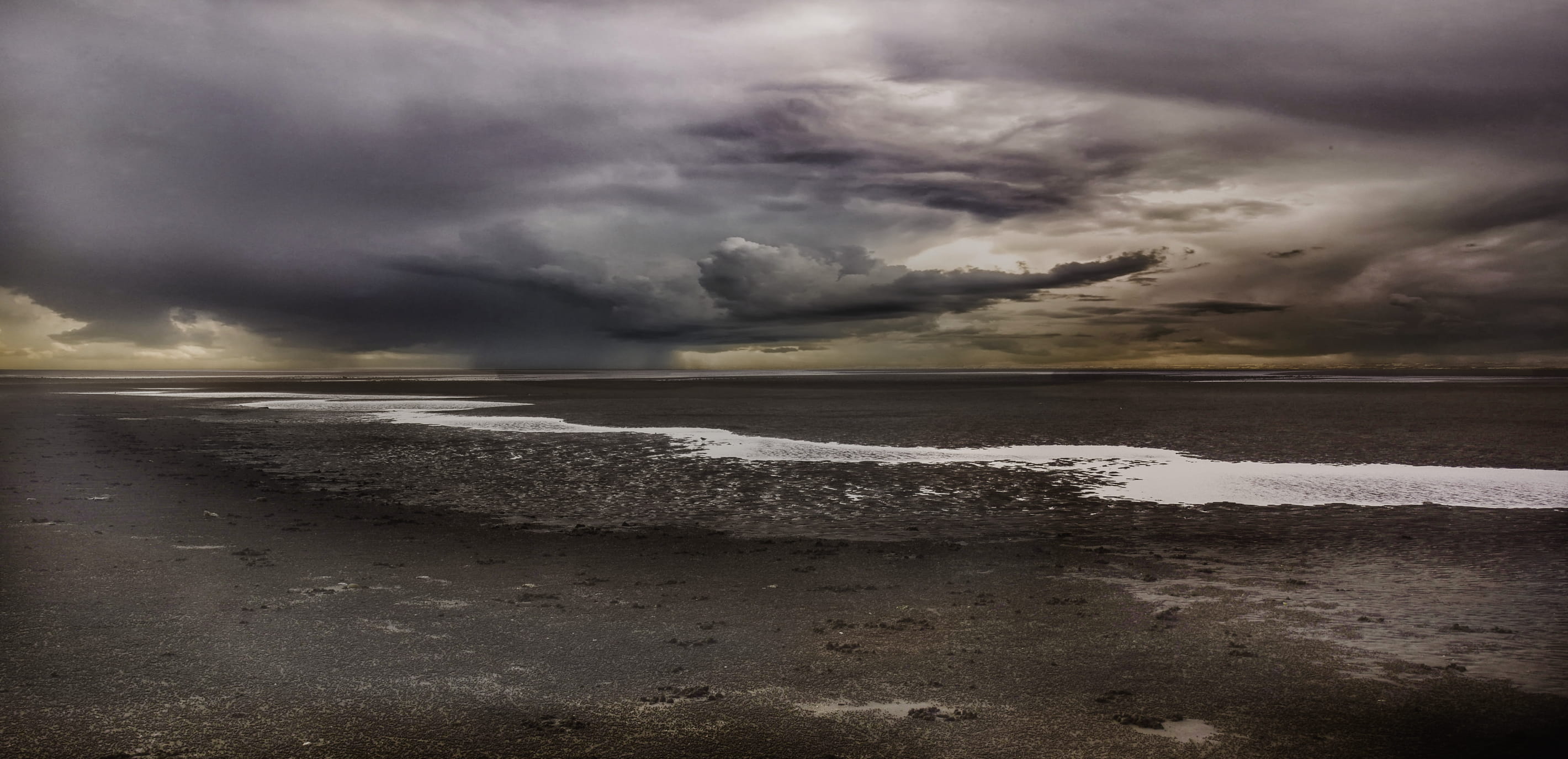 sunset, ocean, cloud, cloud - sky, storm, water, storm cloud