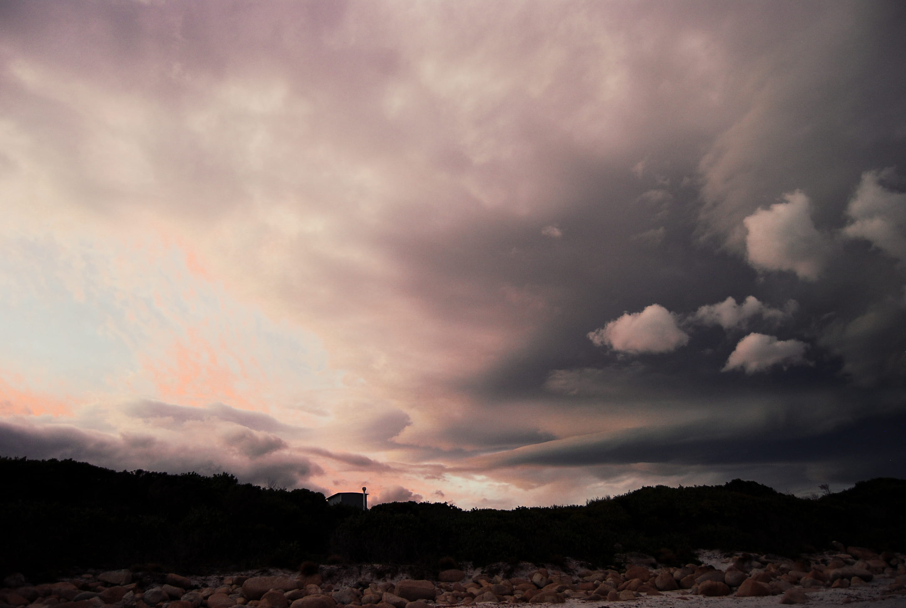 sky, clouds, storm, coast, rocks, wallpaper, nature, cloud - sky