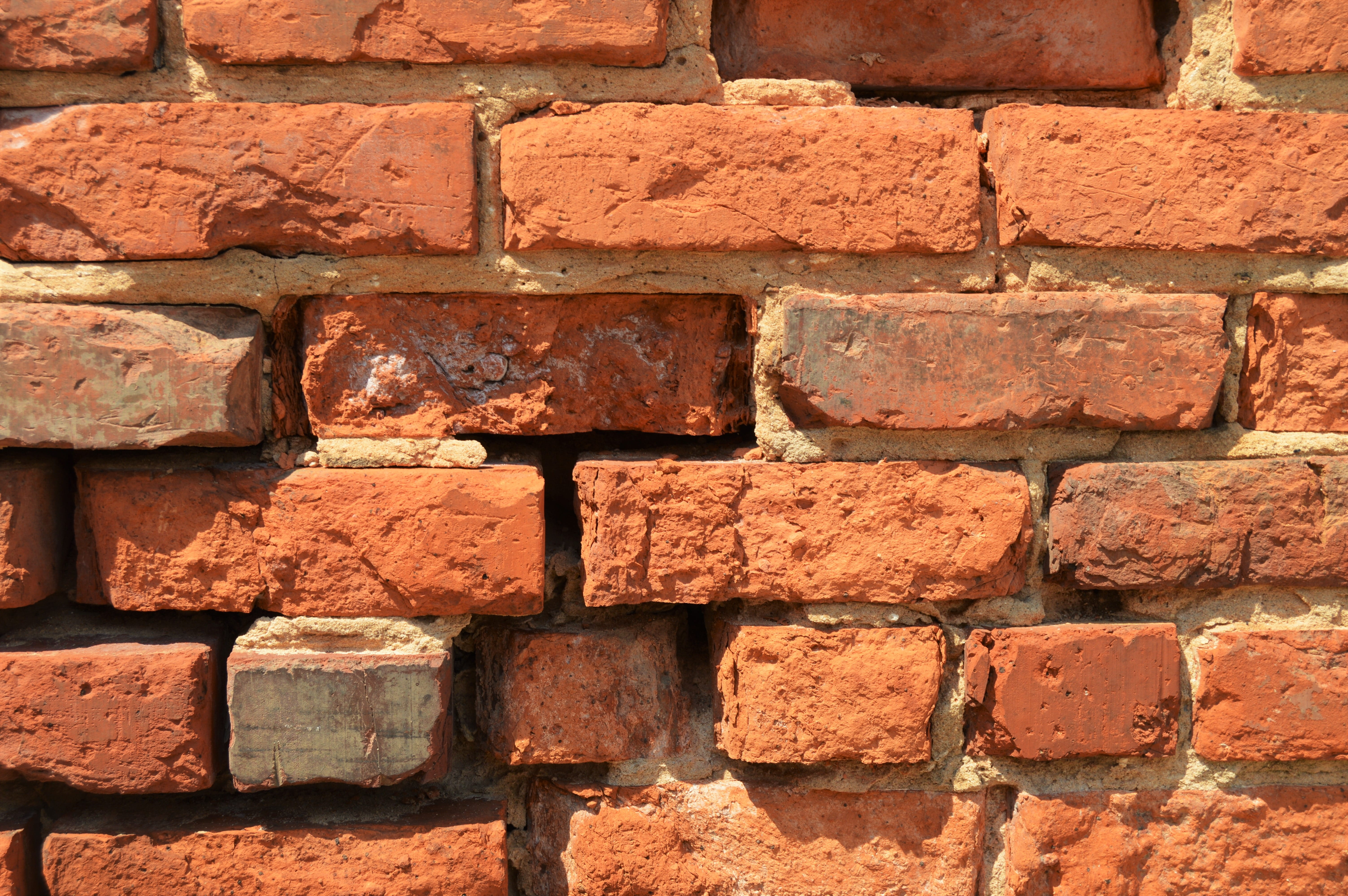 brick, red, architecture, texture, wall, masonry, pattern, structure