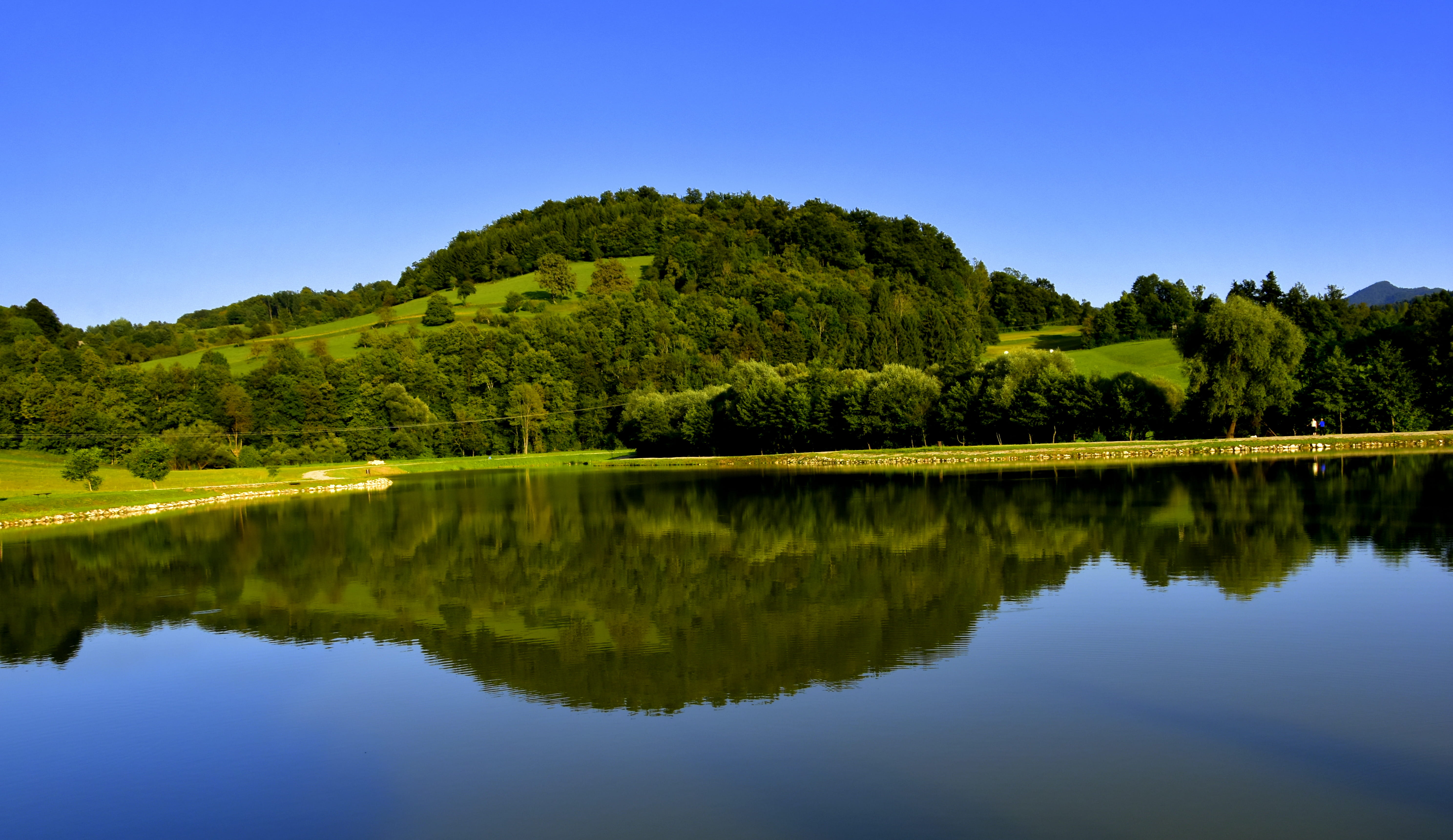 landscape, reflection, water, lake, tree, beauty in nature