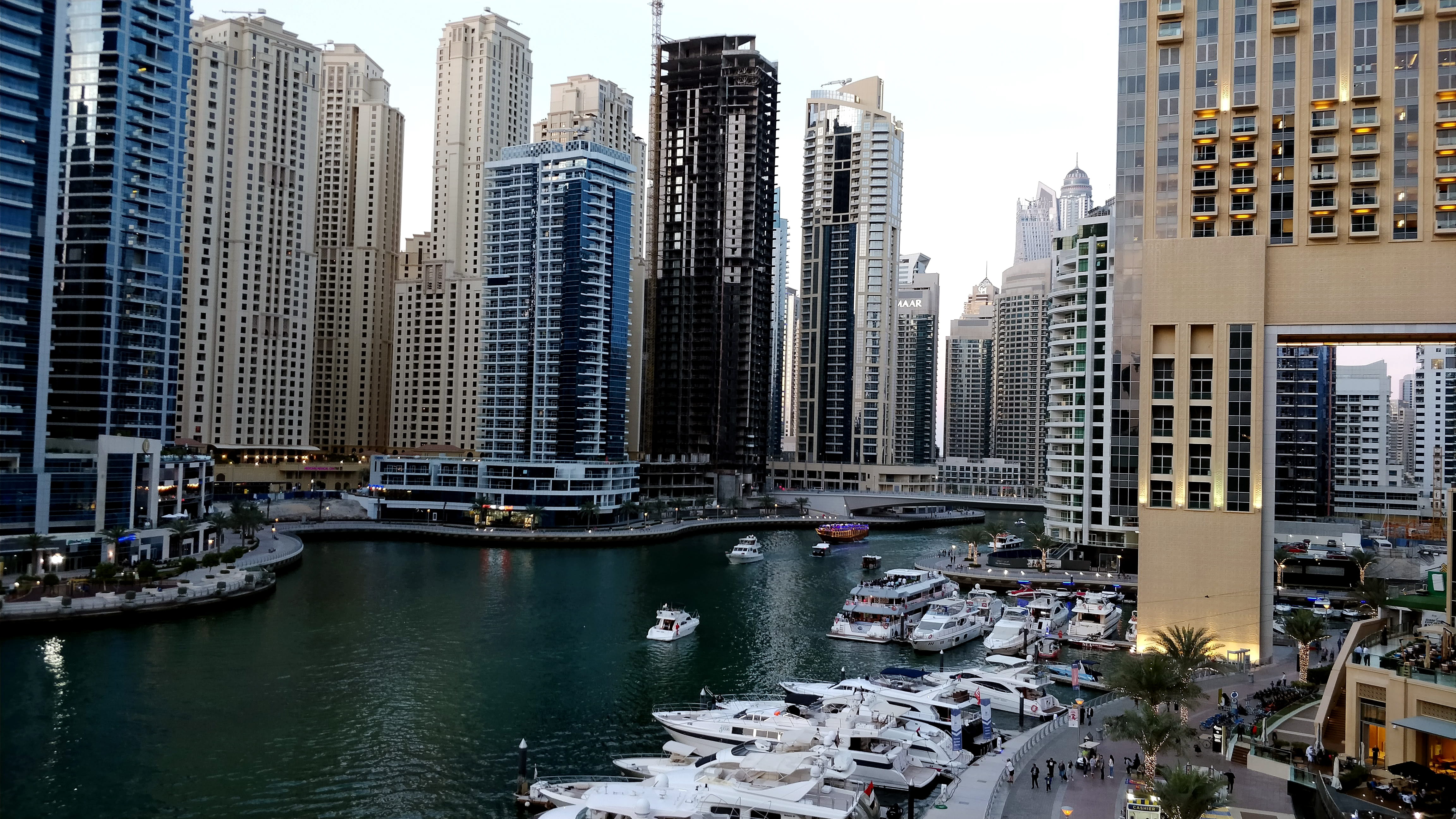 dubai, united arab emirates, dubai marina, bayarea, yatch, building exterior