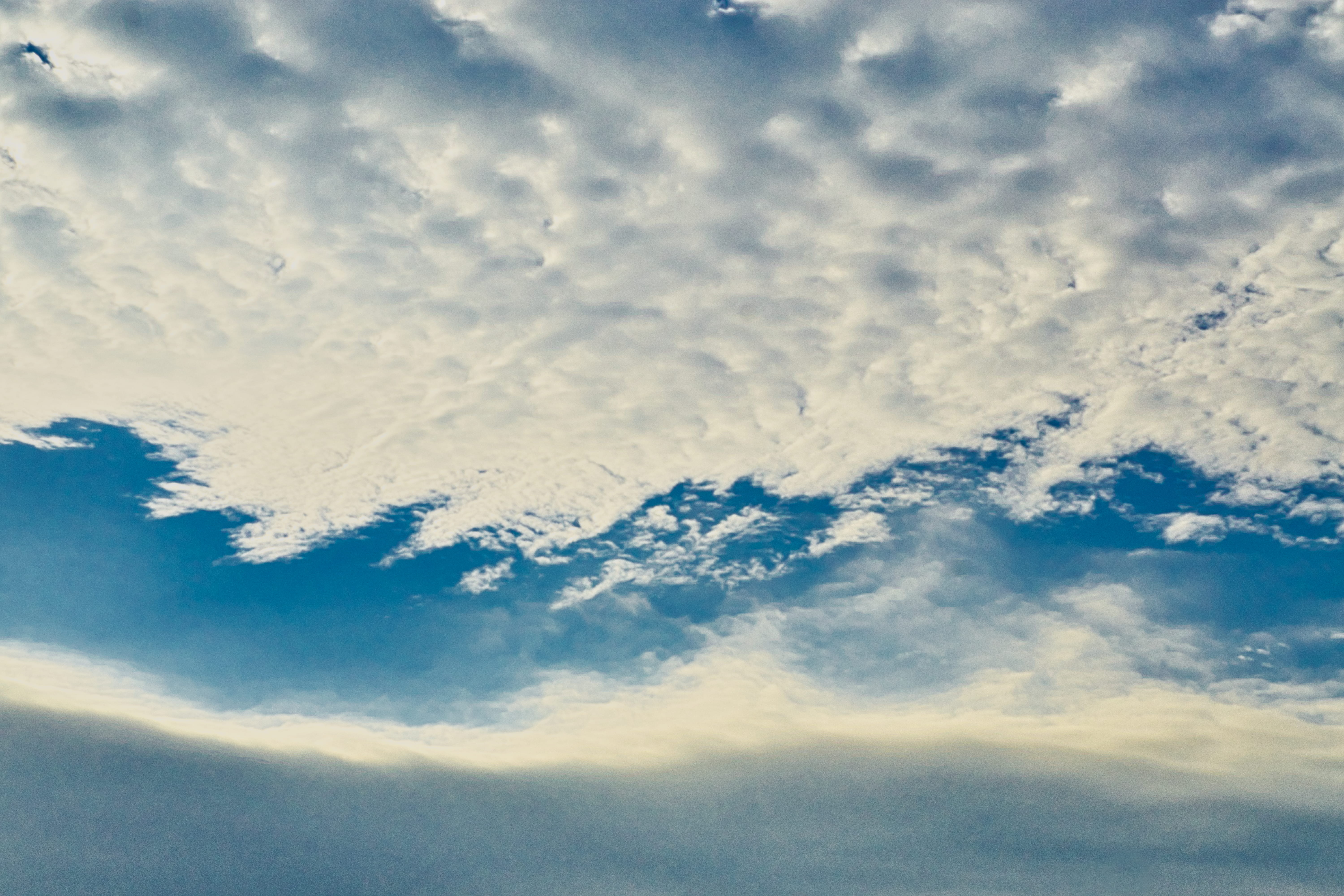 cloudy sky, split, cloud - sky, cloudscape, environment, blue