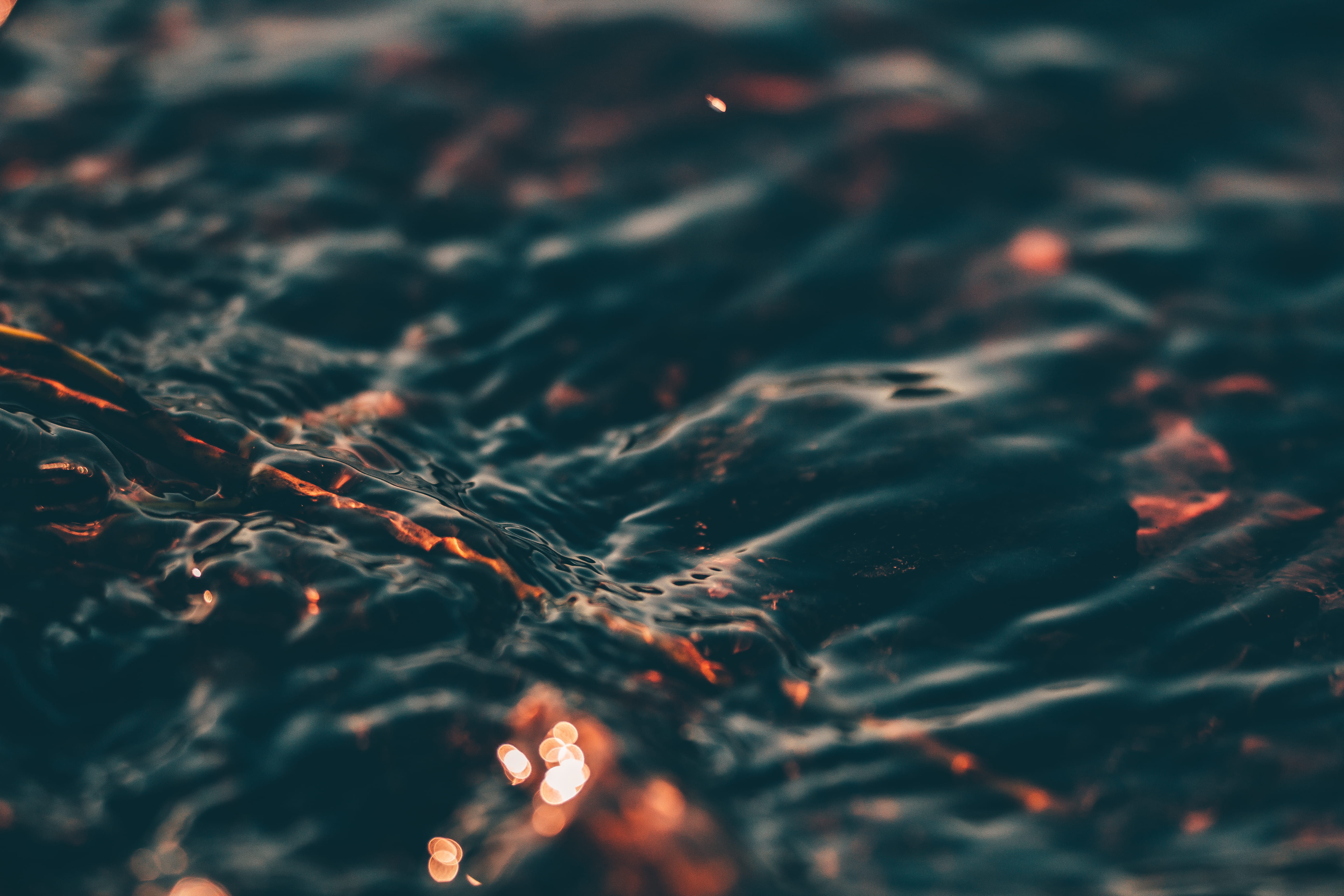 water, light, pattern, abstract, orange, ripple, outdoors, close up