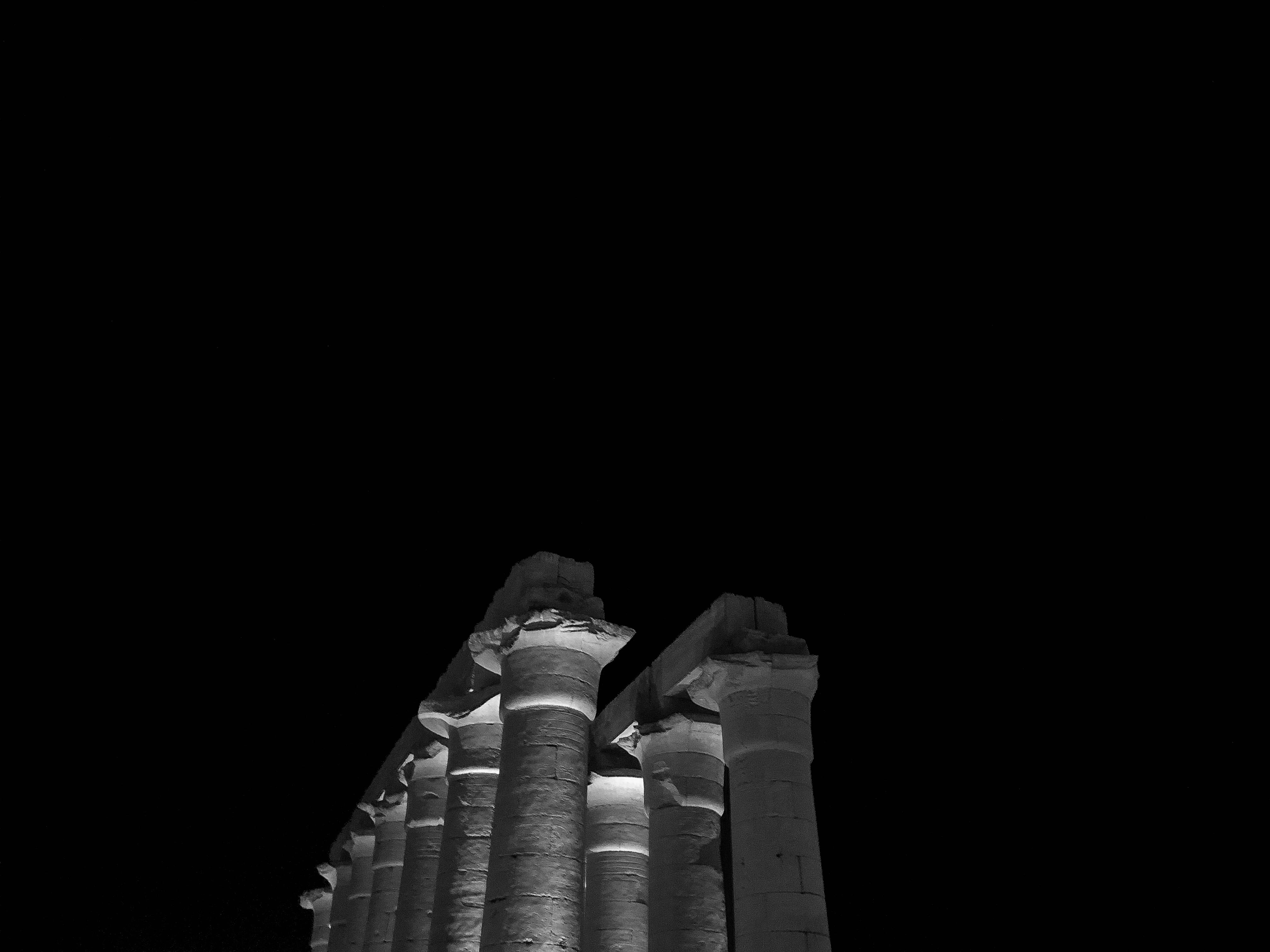 egypt, luxor temple, copy space, low angle view, architecture