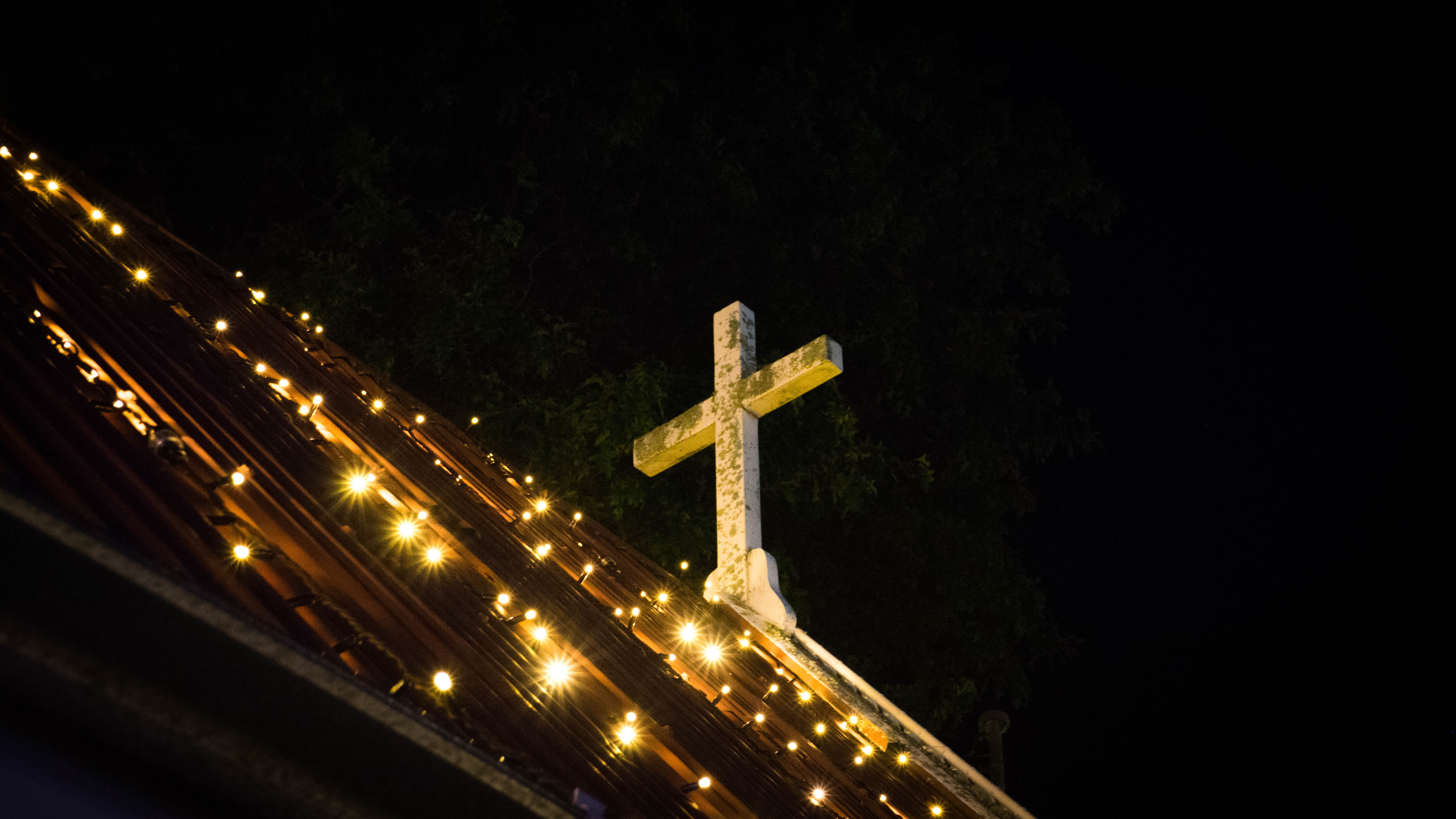 illuminated, architecture, night, built structure, religion
