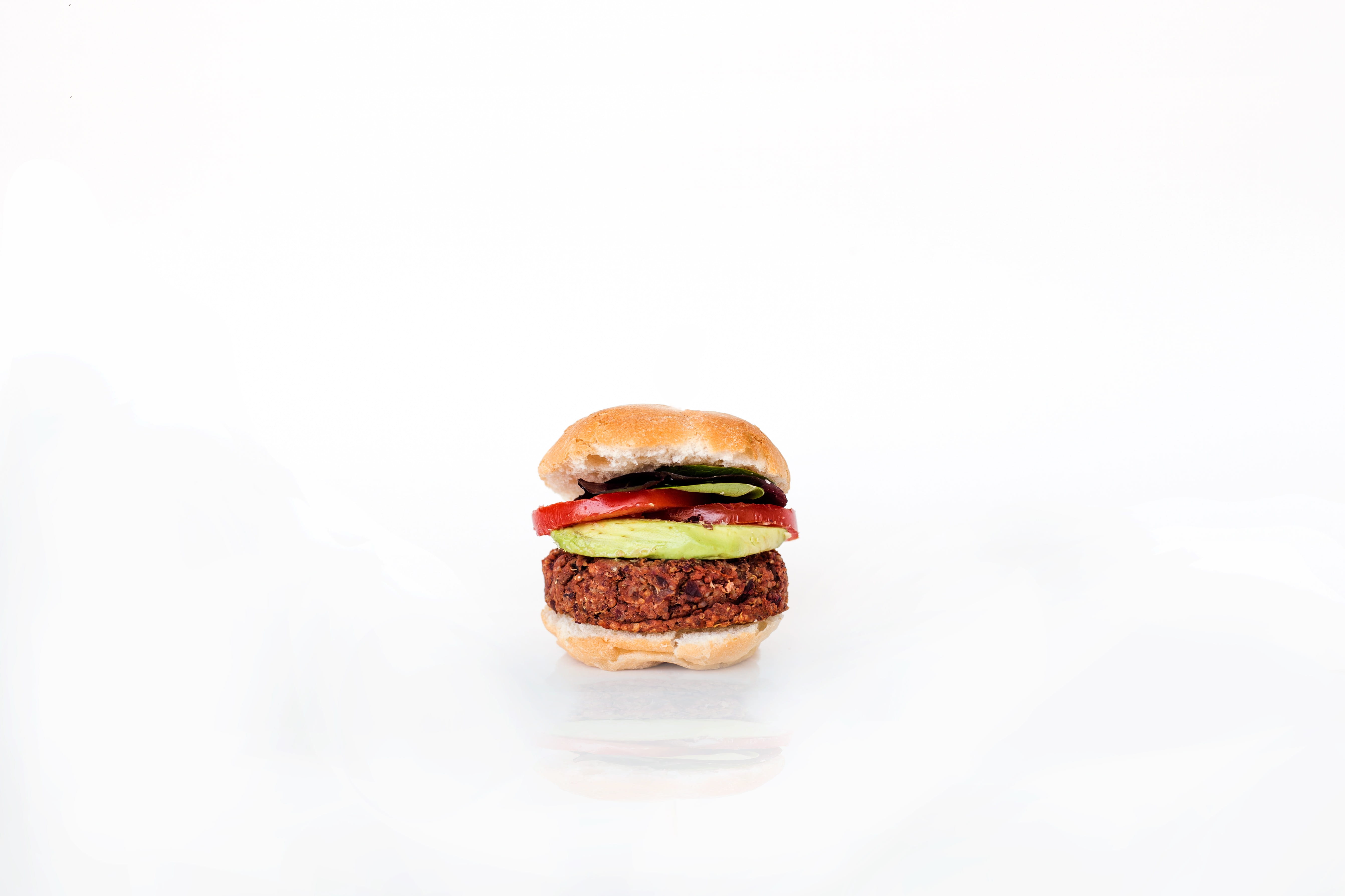 burger on white background, food, eat, kitchen, minimal, clean eating