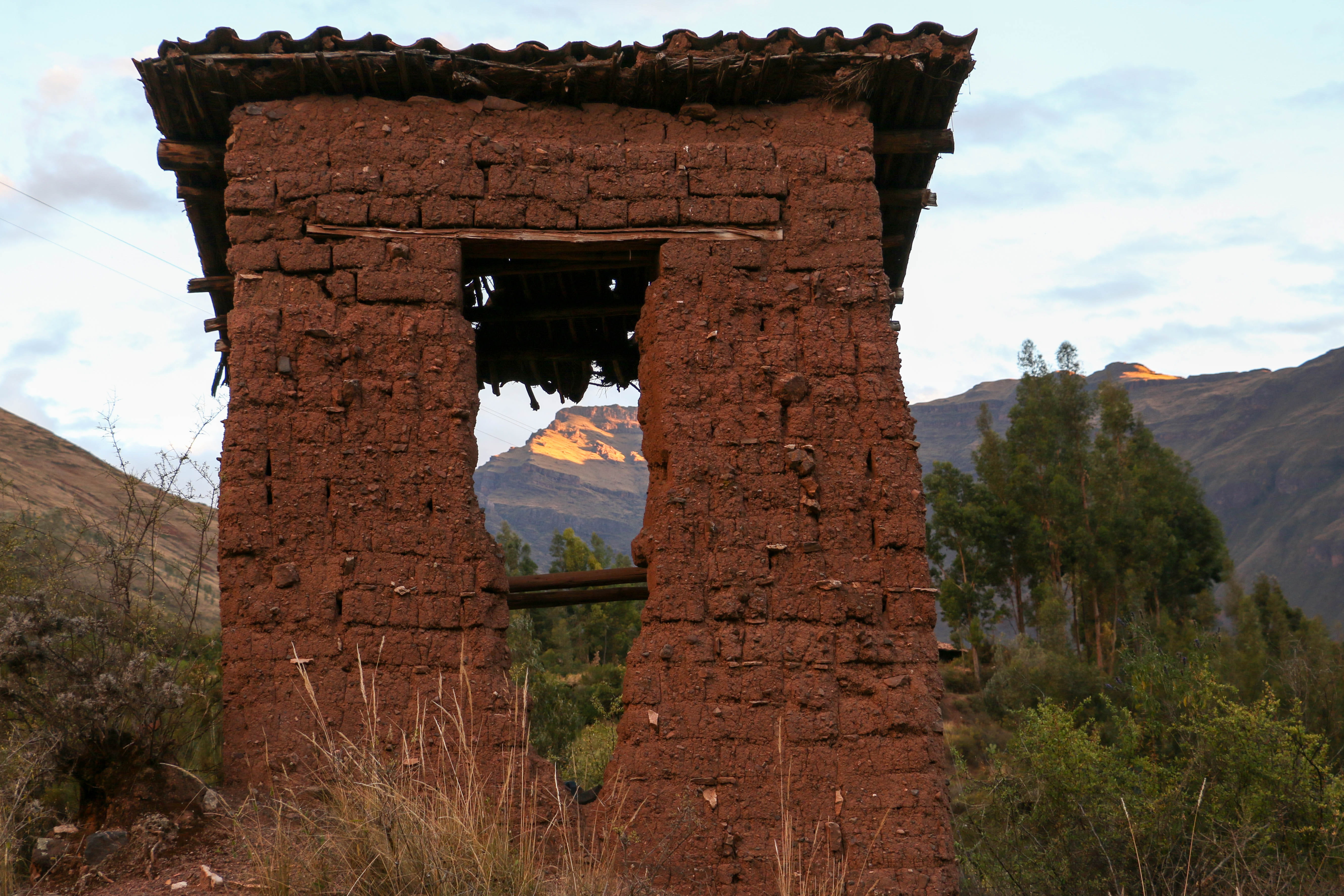 mountains, peru, window, architecture, built structure, history