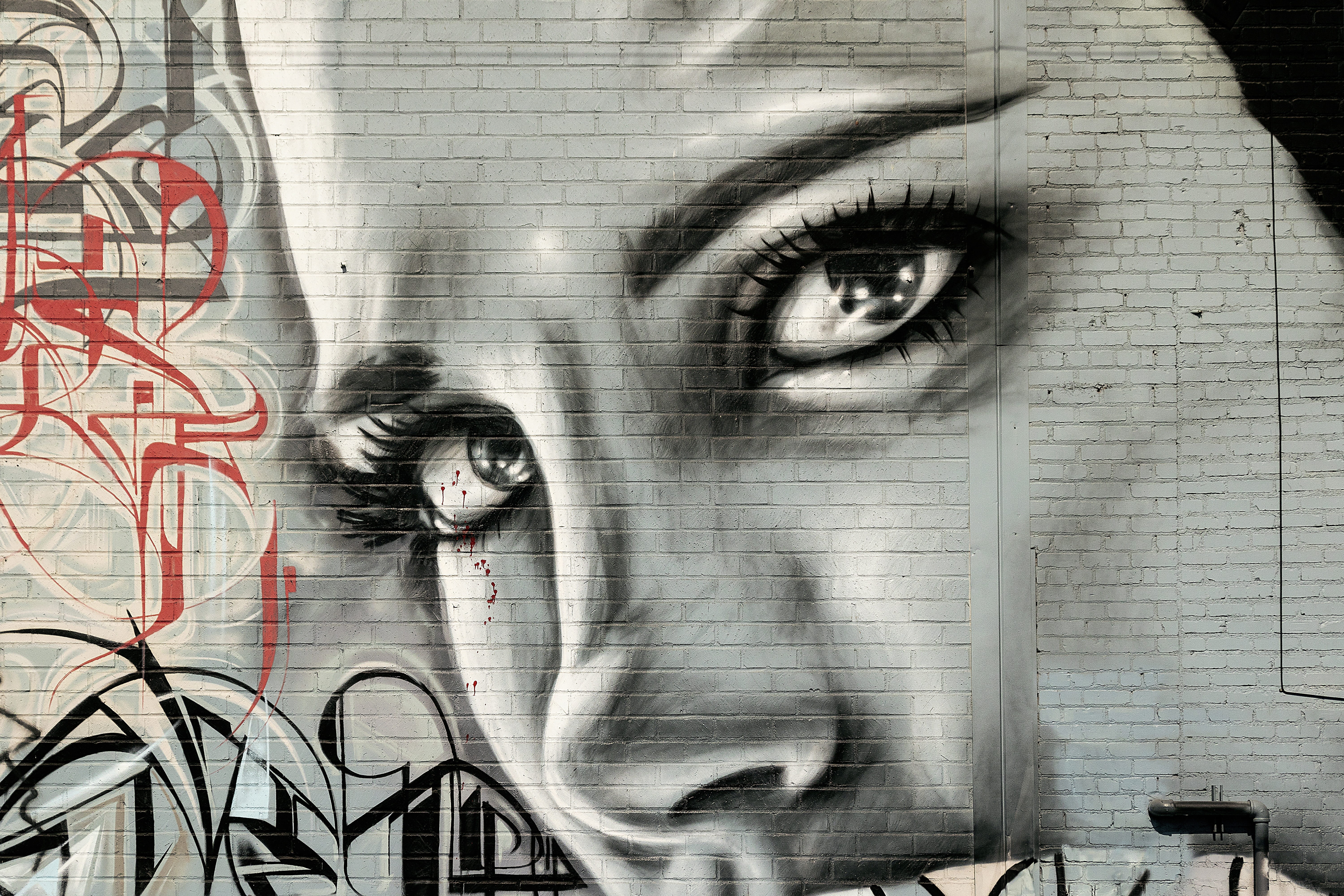 face woman, graffiti, grunge, street art, graffiti wall, graffiti art