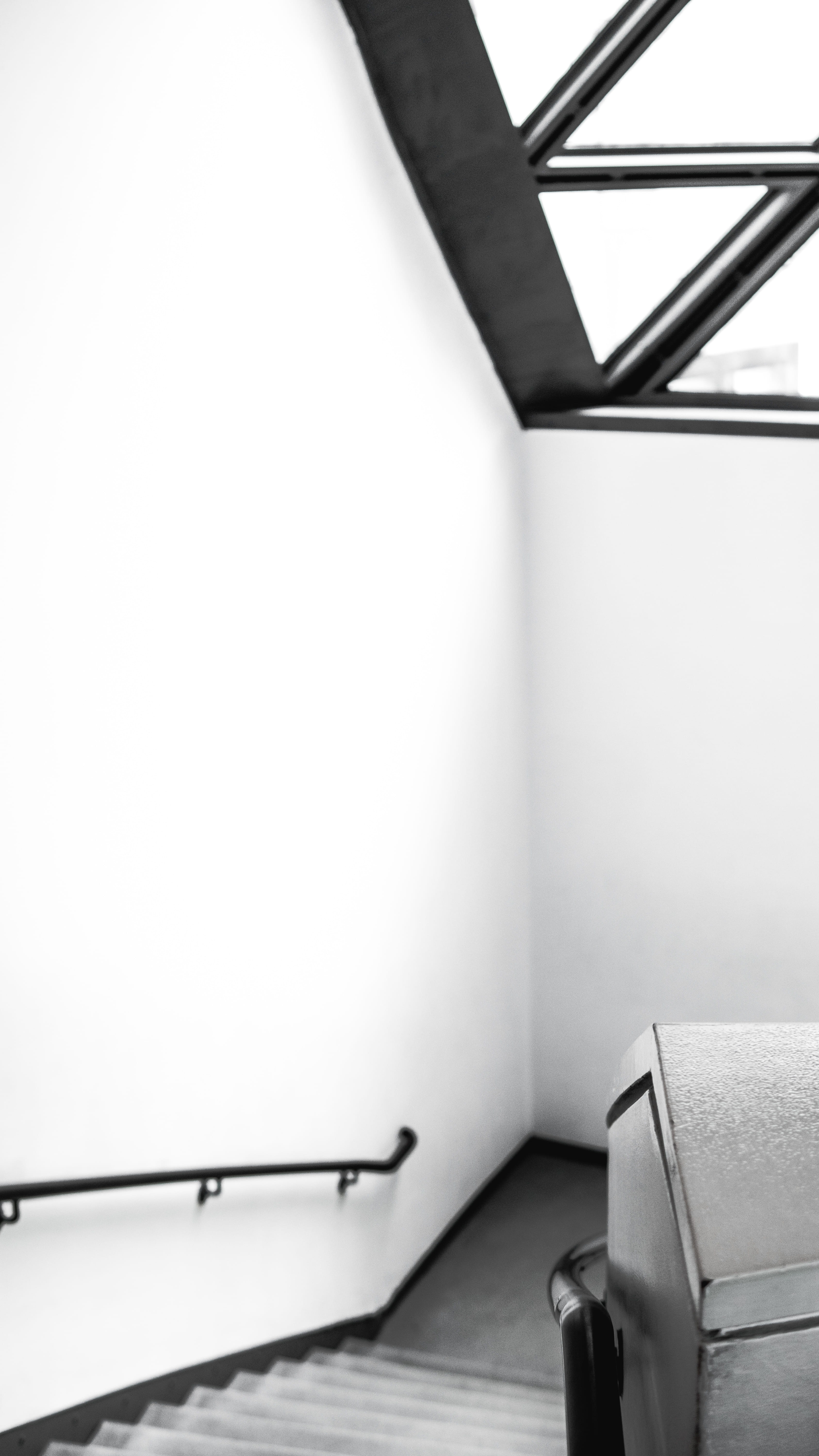 interior, window, black, white, black and white, architecture