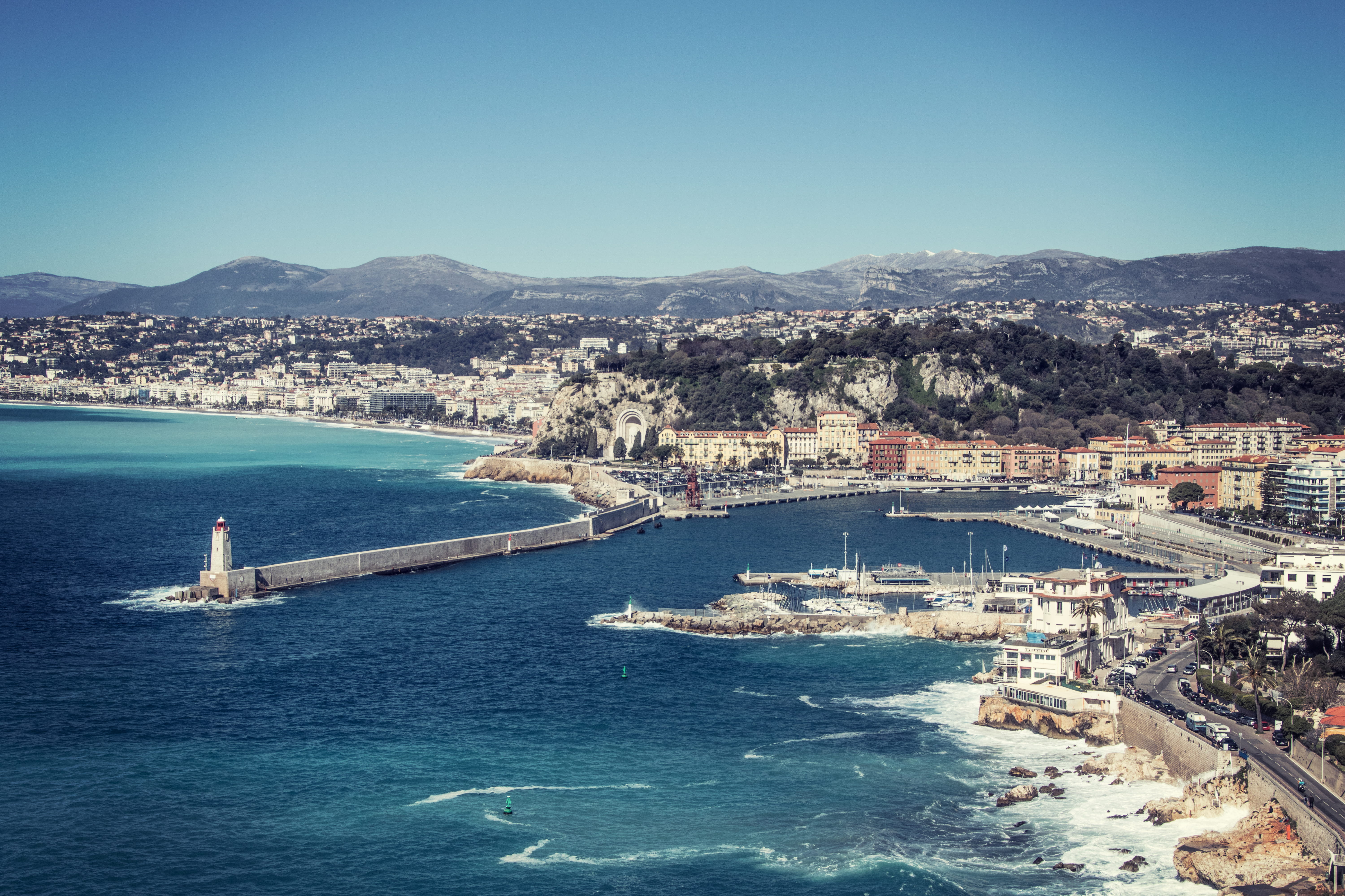 france, nice, côte d'azur, beach, nizza, strand, meer, sea