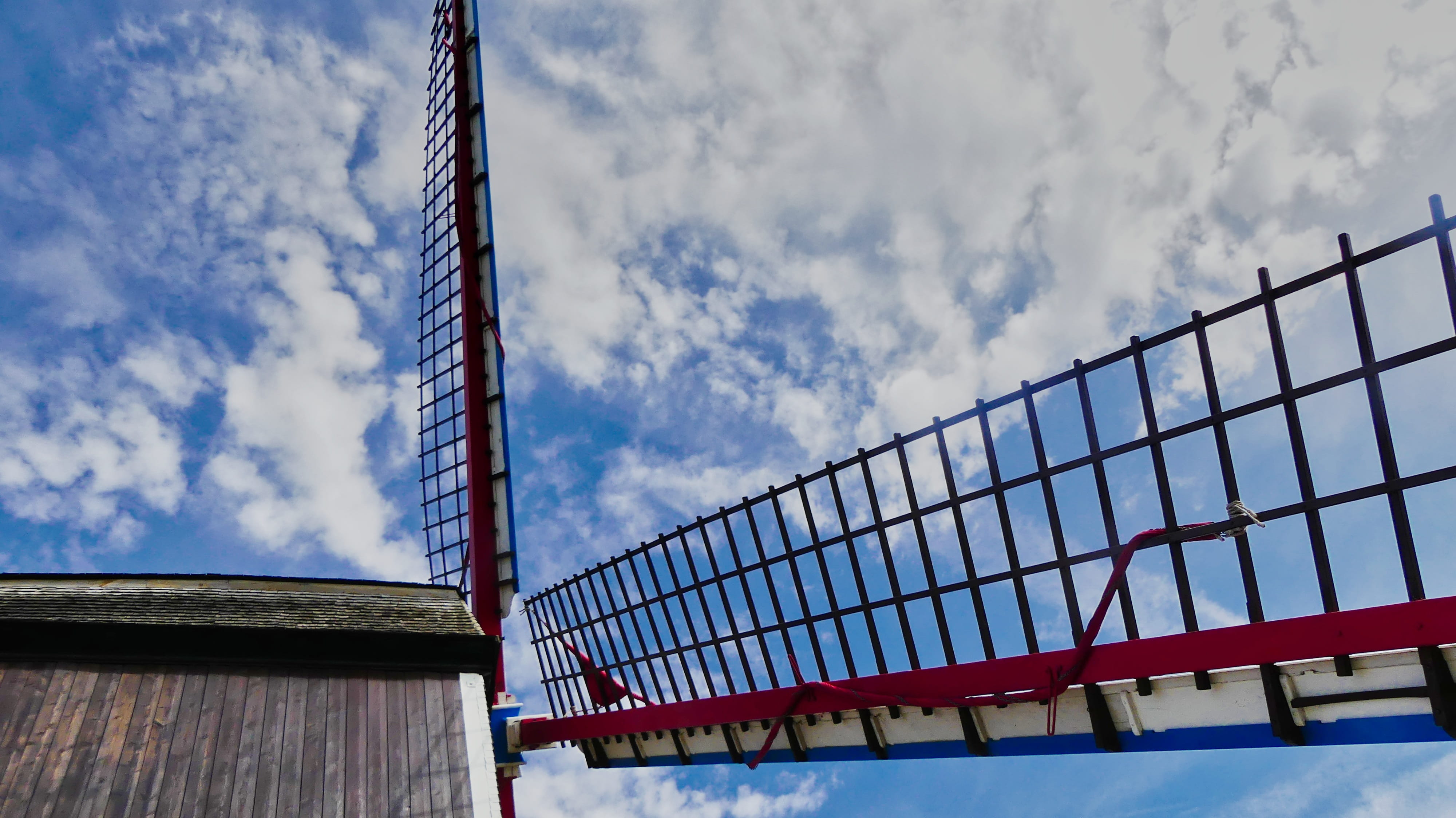 mill, wicks, air, blue, sky, cloud - sky, built structure, architecture