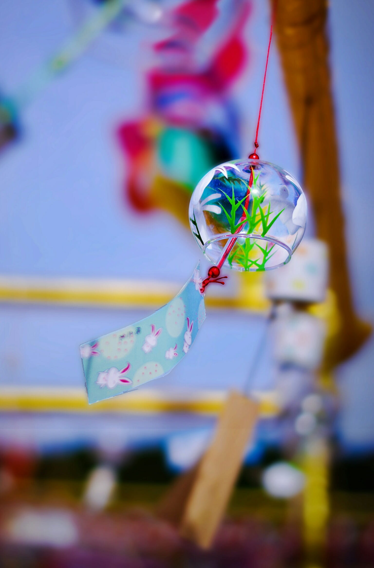 bell, chimes, wind, toy, hanging, close-up, decoration, focus on foreground