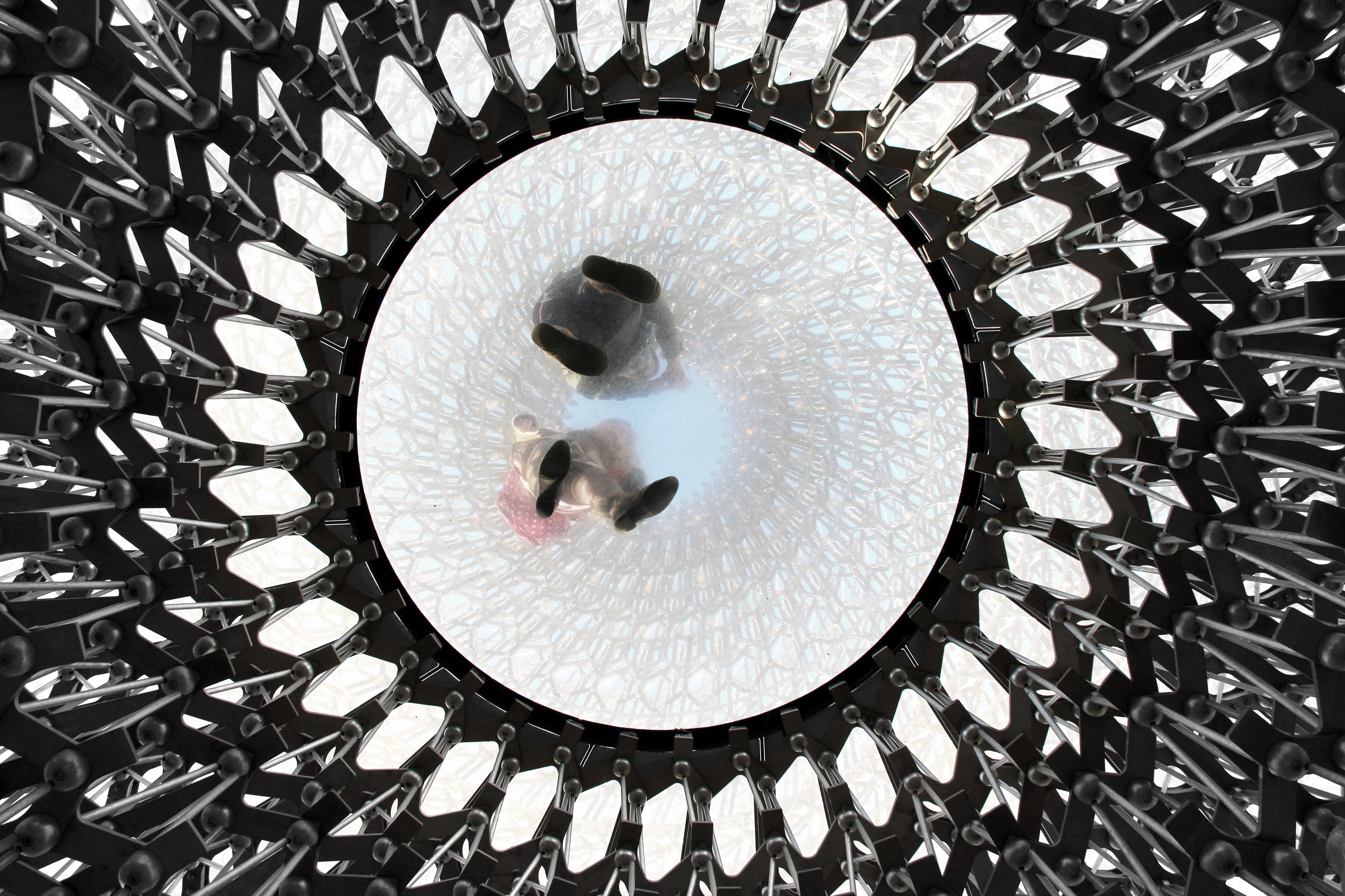 pattern, indoors, shape, circle, geometric shape, one person