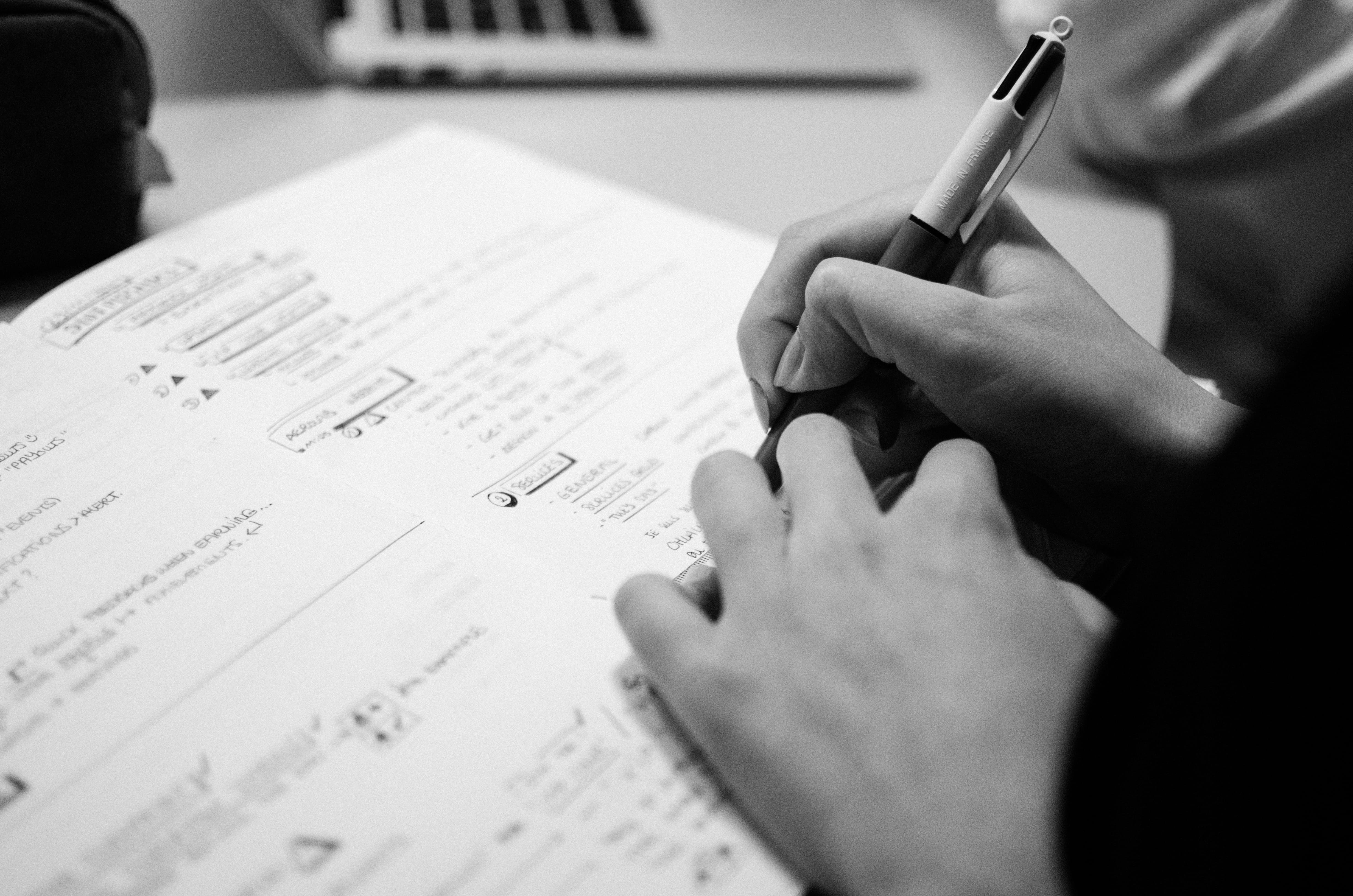notes, notebook, anotations, pen, paper, artoboard, wireframes