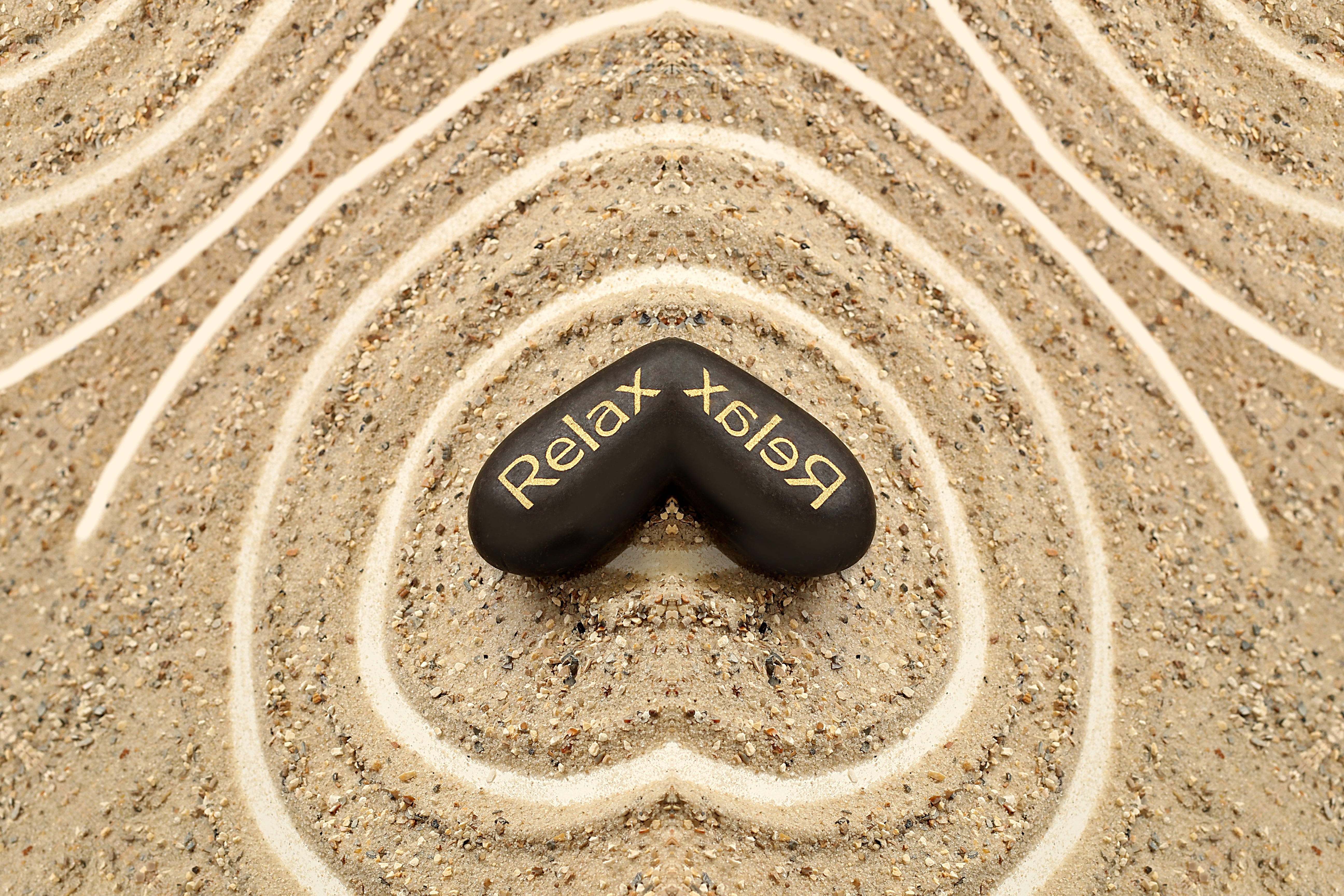 stone, pebble, sand, pattern, structure, beach, material, relax