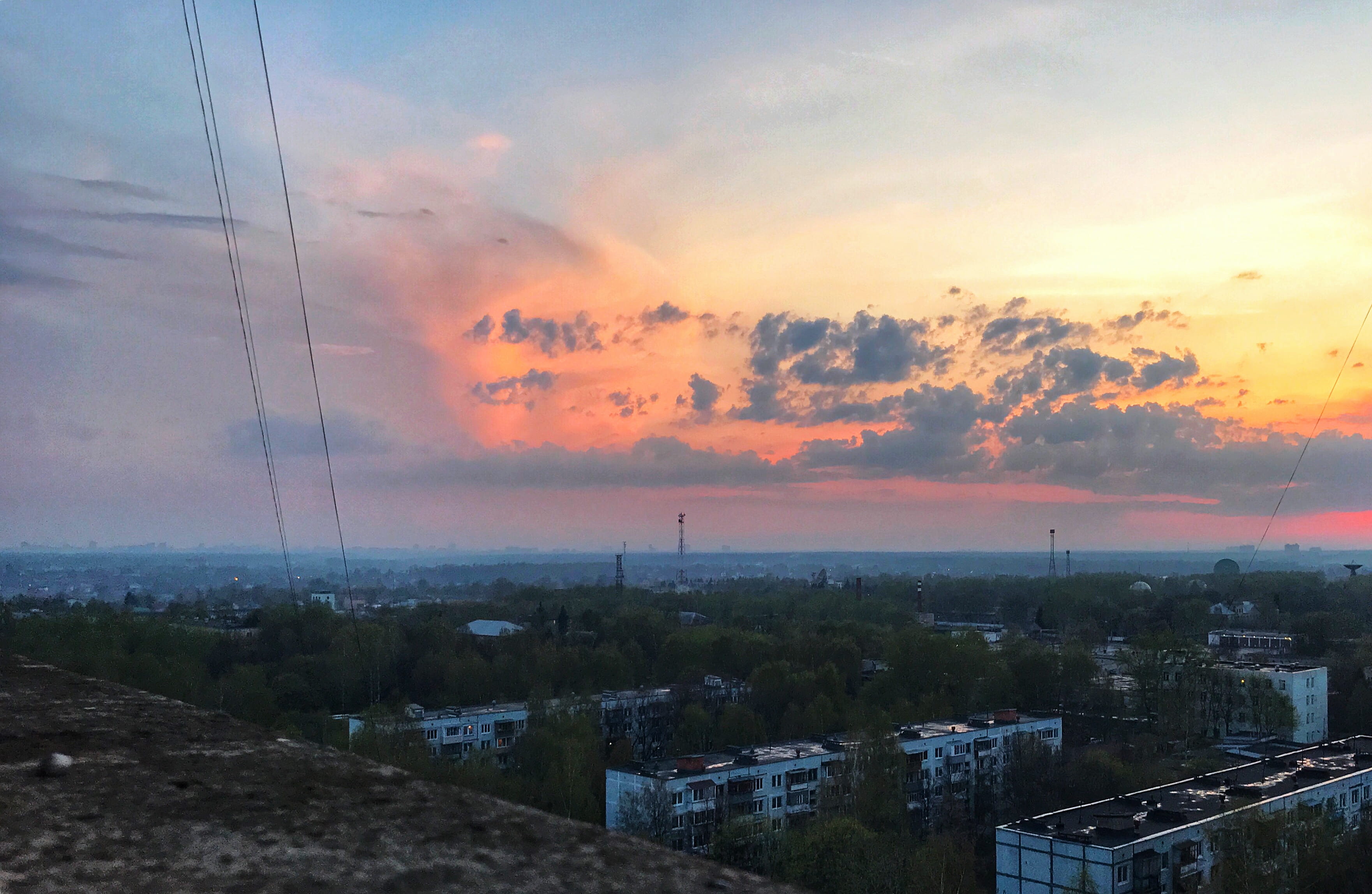 sunset, evening, sky, cloud - sky, architecture, built structure