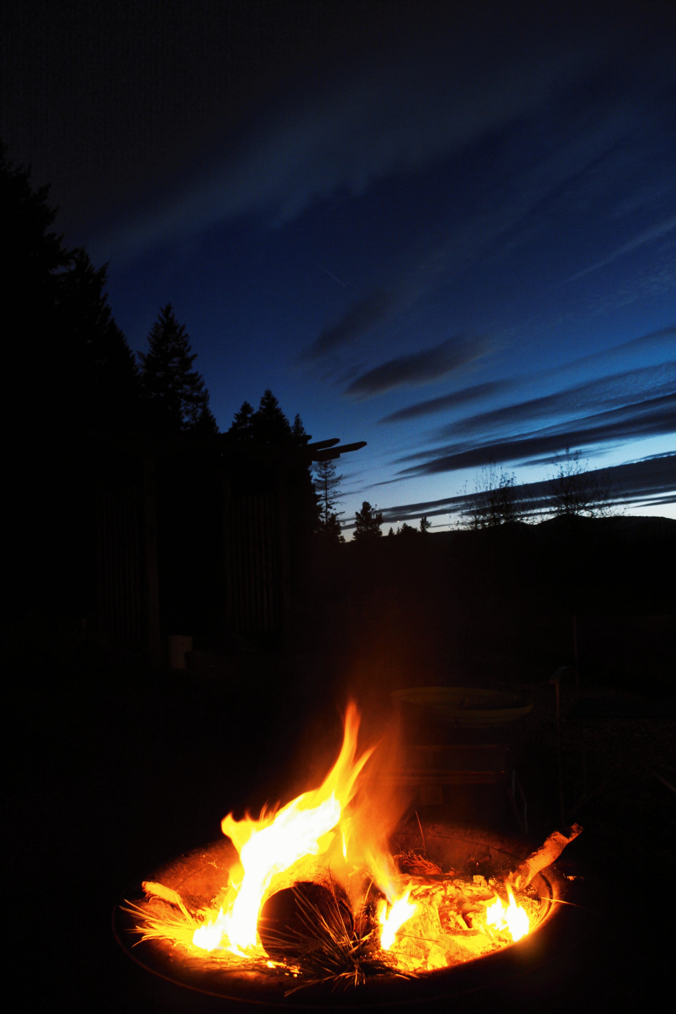 camping, campfire, firepit, forest, outdoors, hiking, lost