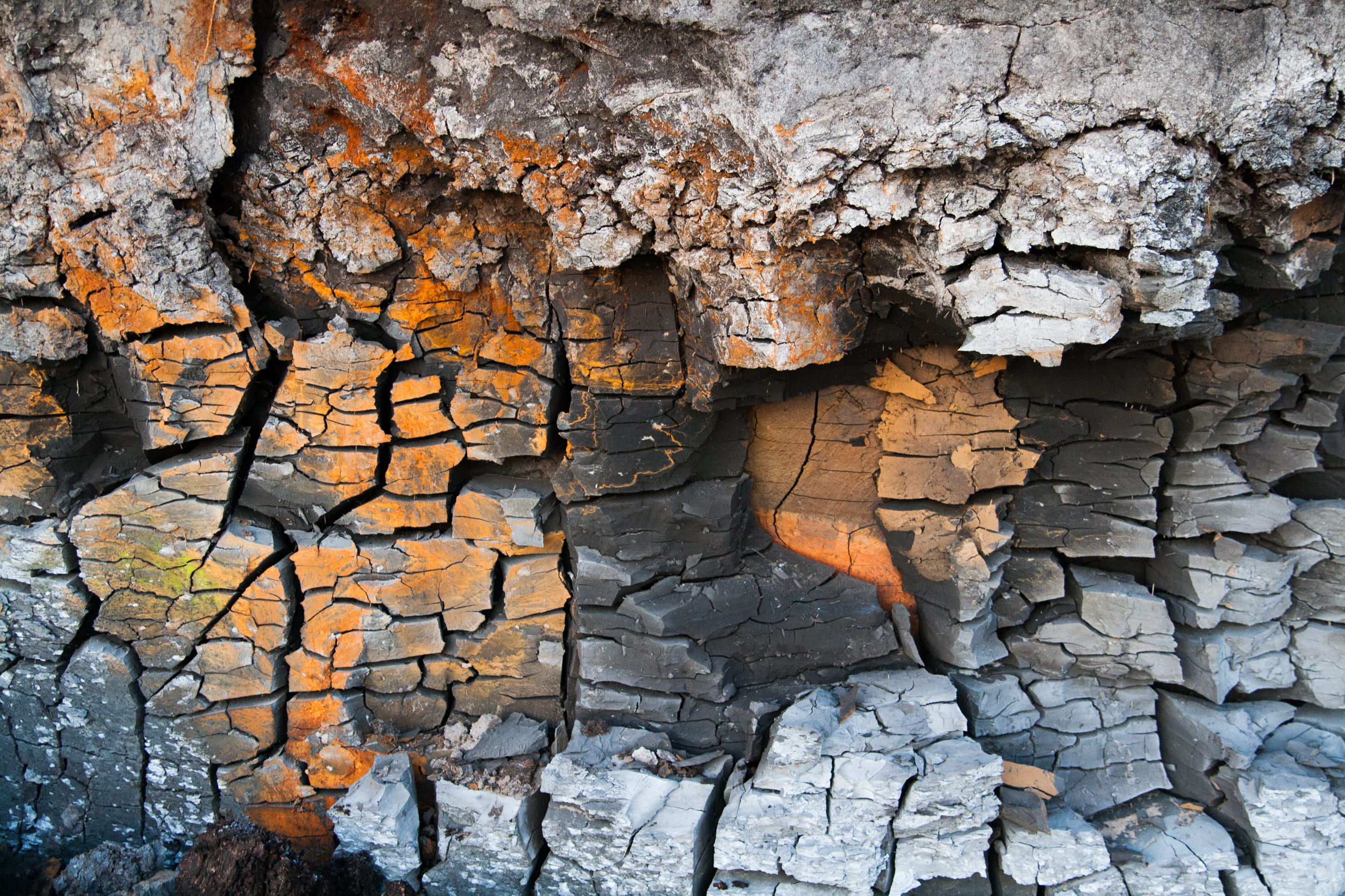 Cracked Stone Wall, broken, clay, close-up, cracks, dirt, dirty