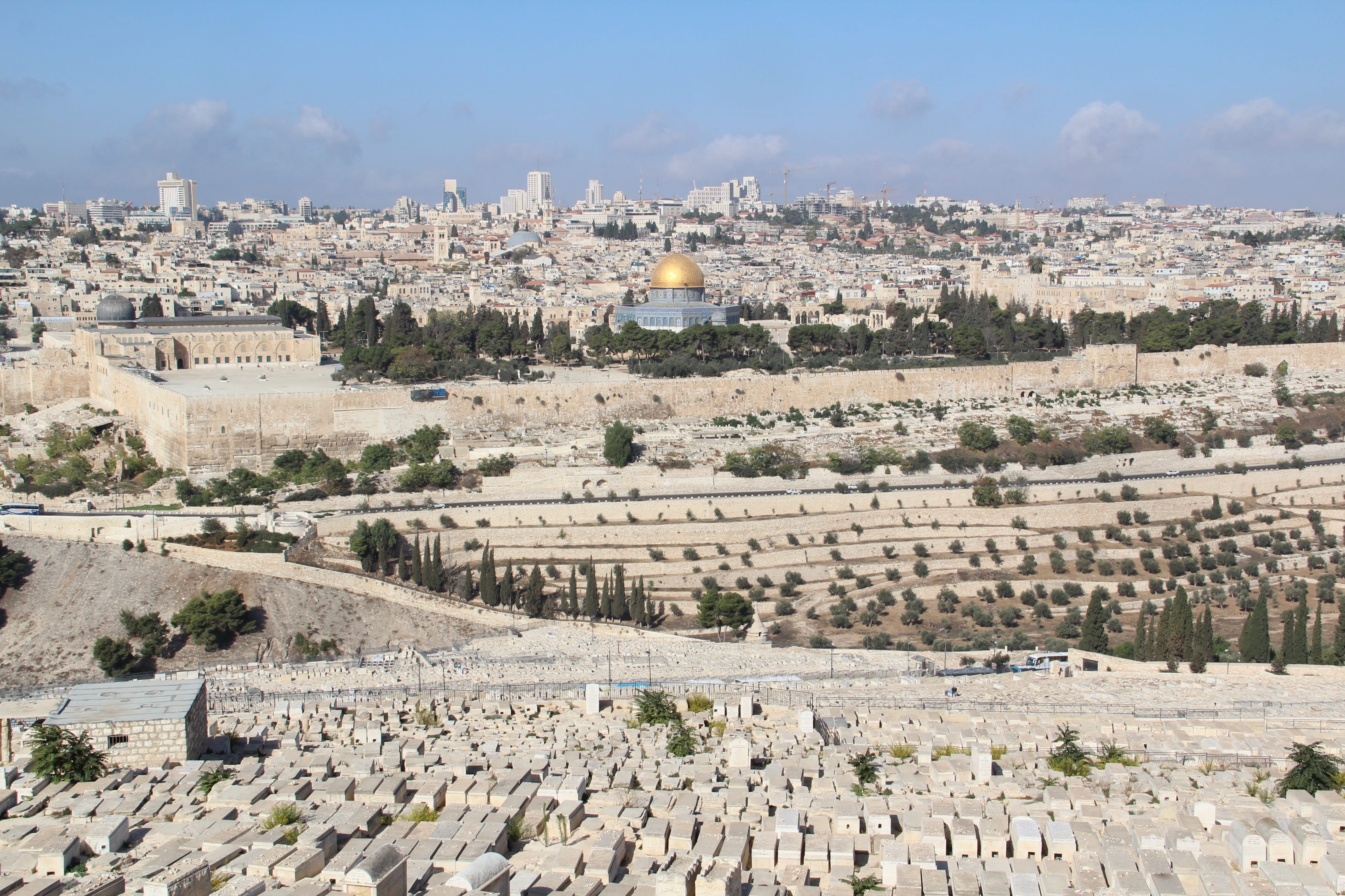 tourism, israel, jerusalem, old town, jewish cemetery, the temple mount