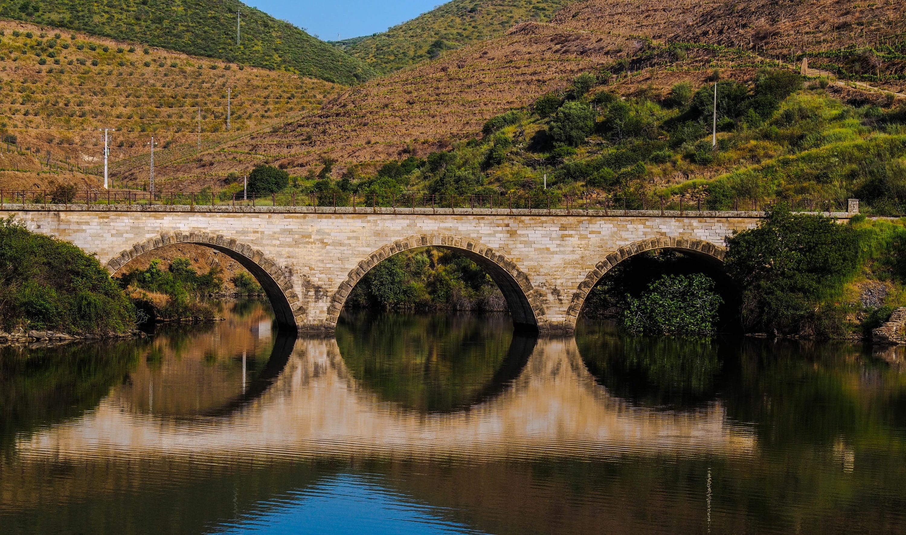 mirror, reflection, bridge, construction, architecture, route