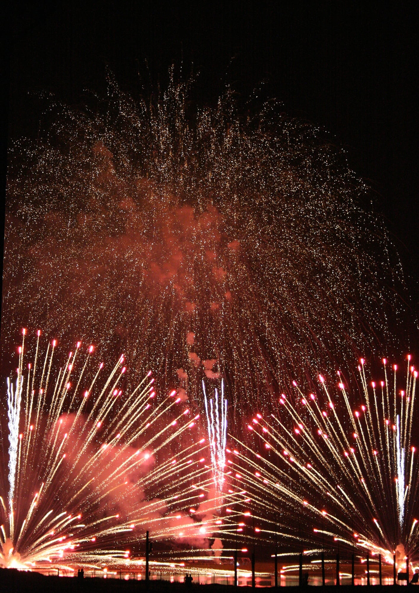city, firework, light, lightning, colorful, night, motion, firework display
