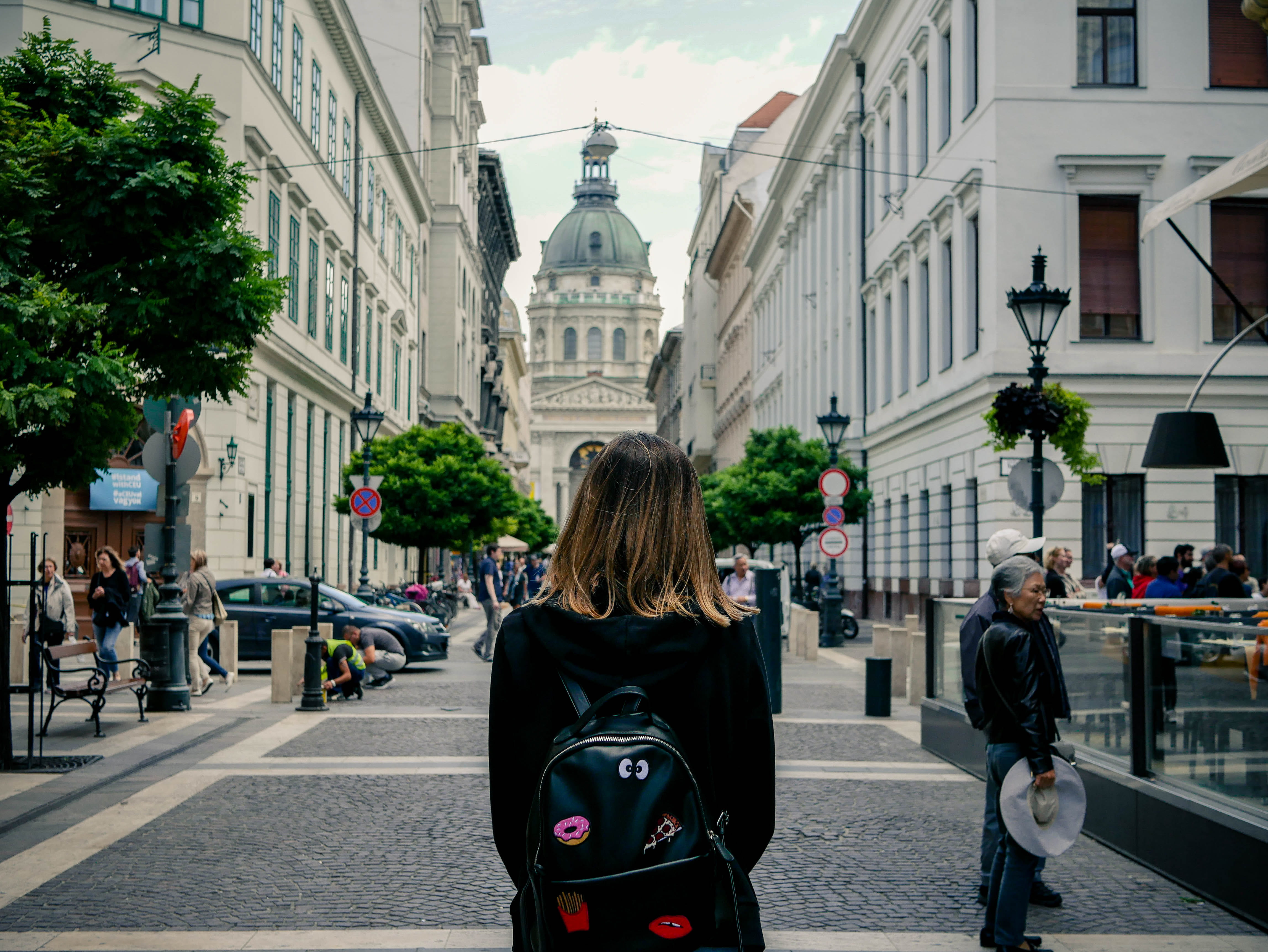 hungary, budapest, girlfriend, explore, st. stephan's basilika