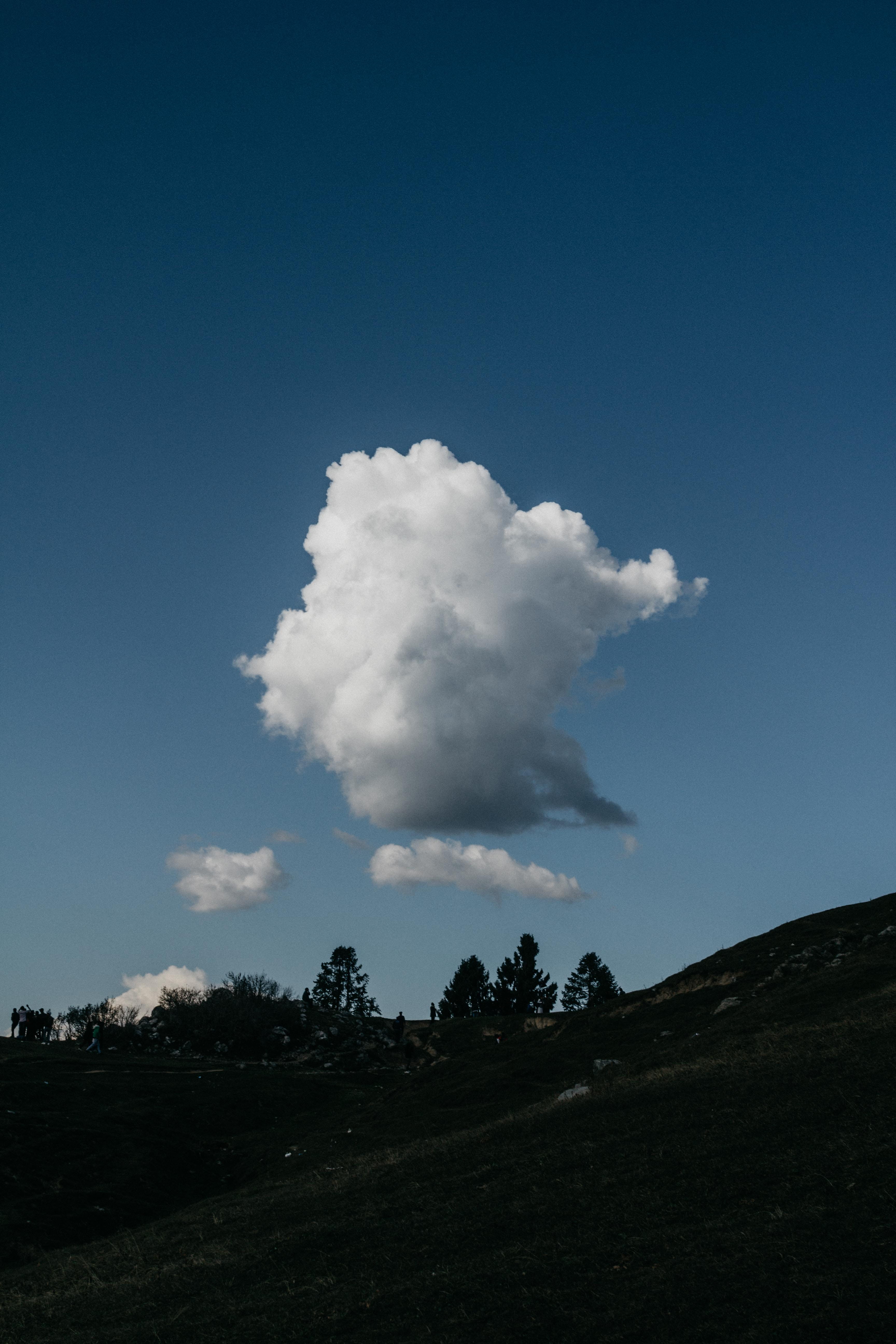 green grass field under cloud formation during daytime, sky, cloud - sky