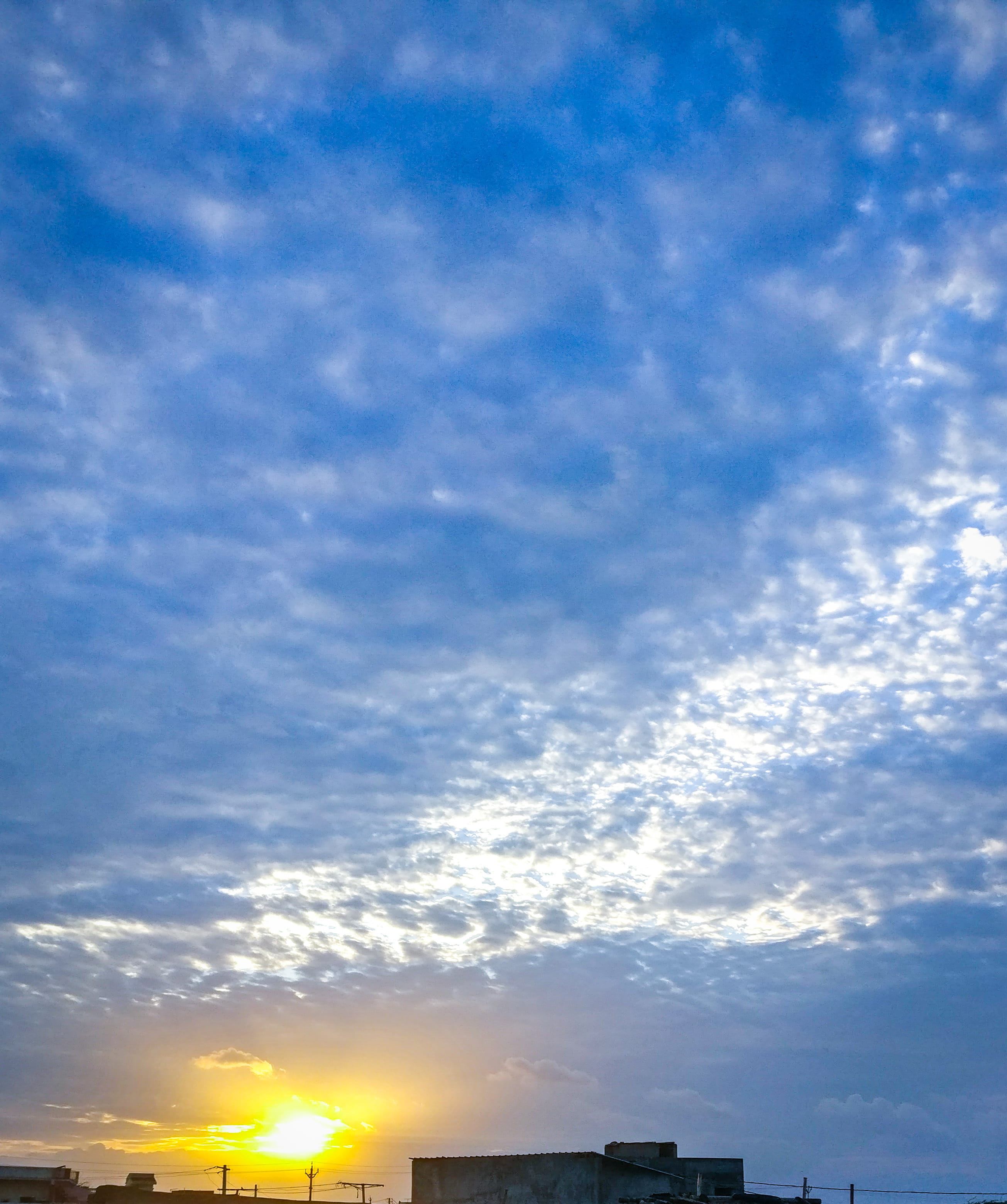 sky, cloud - sky, architecture, building exterior, sunlight