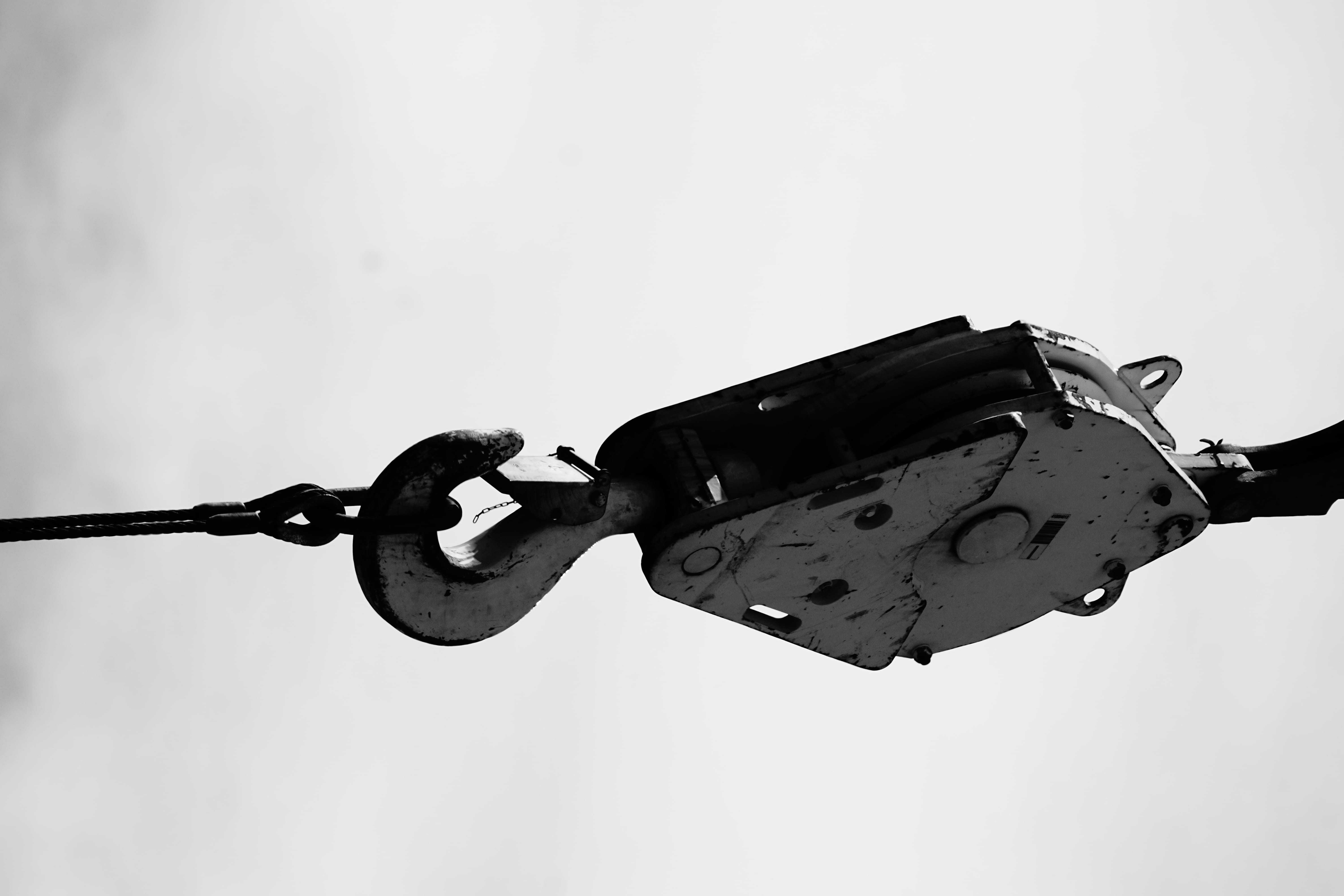 lamp, clock, analog clock, hook, chain, wall clock, anchor
