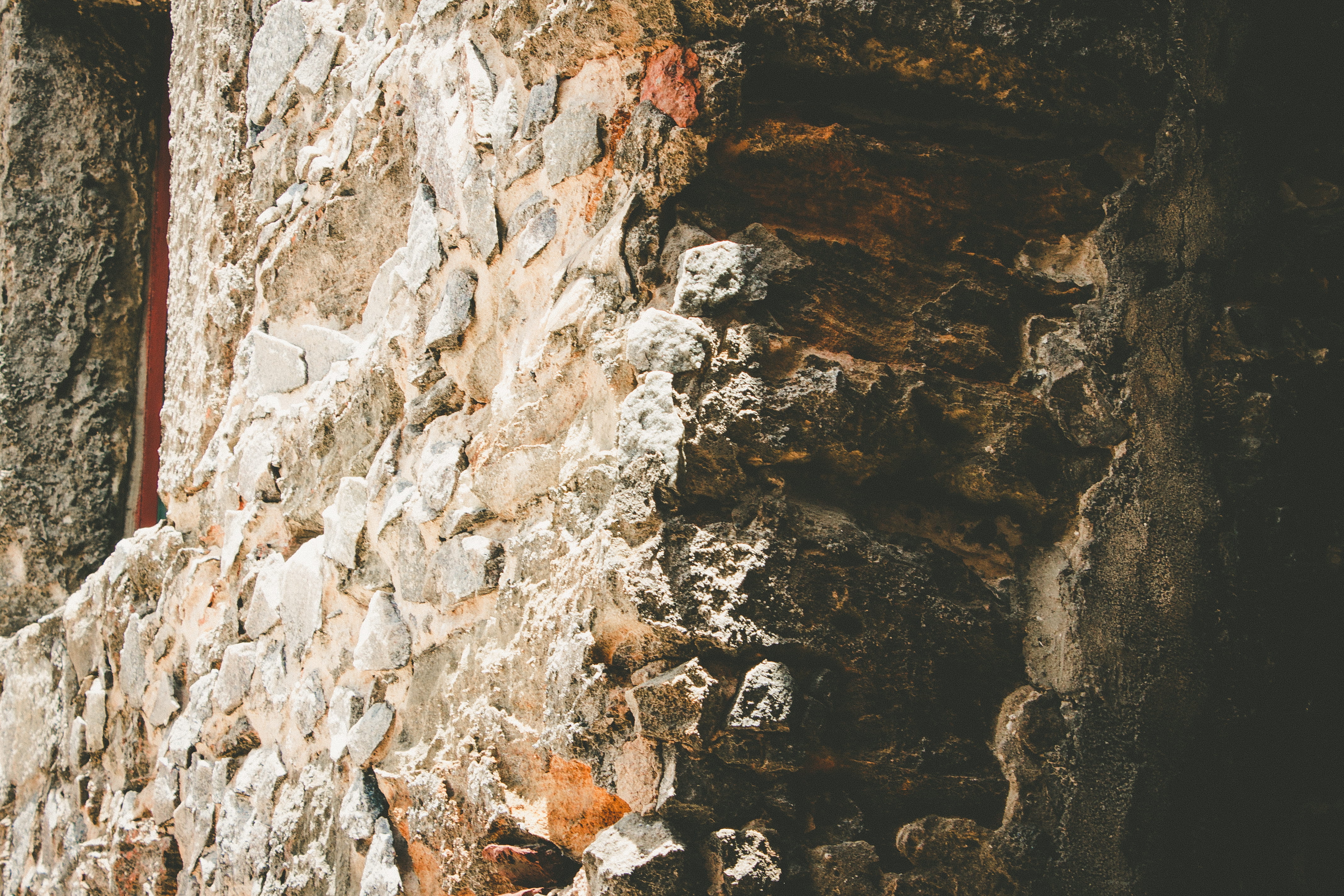 wall, rock, nature, architecture, light, shadow, texture, wallpaper