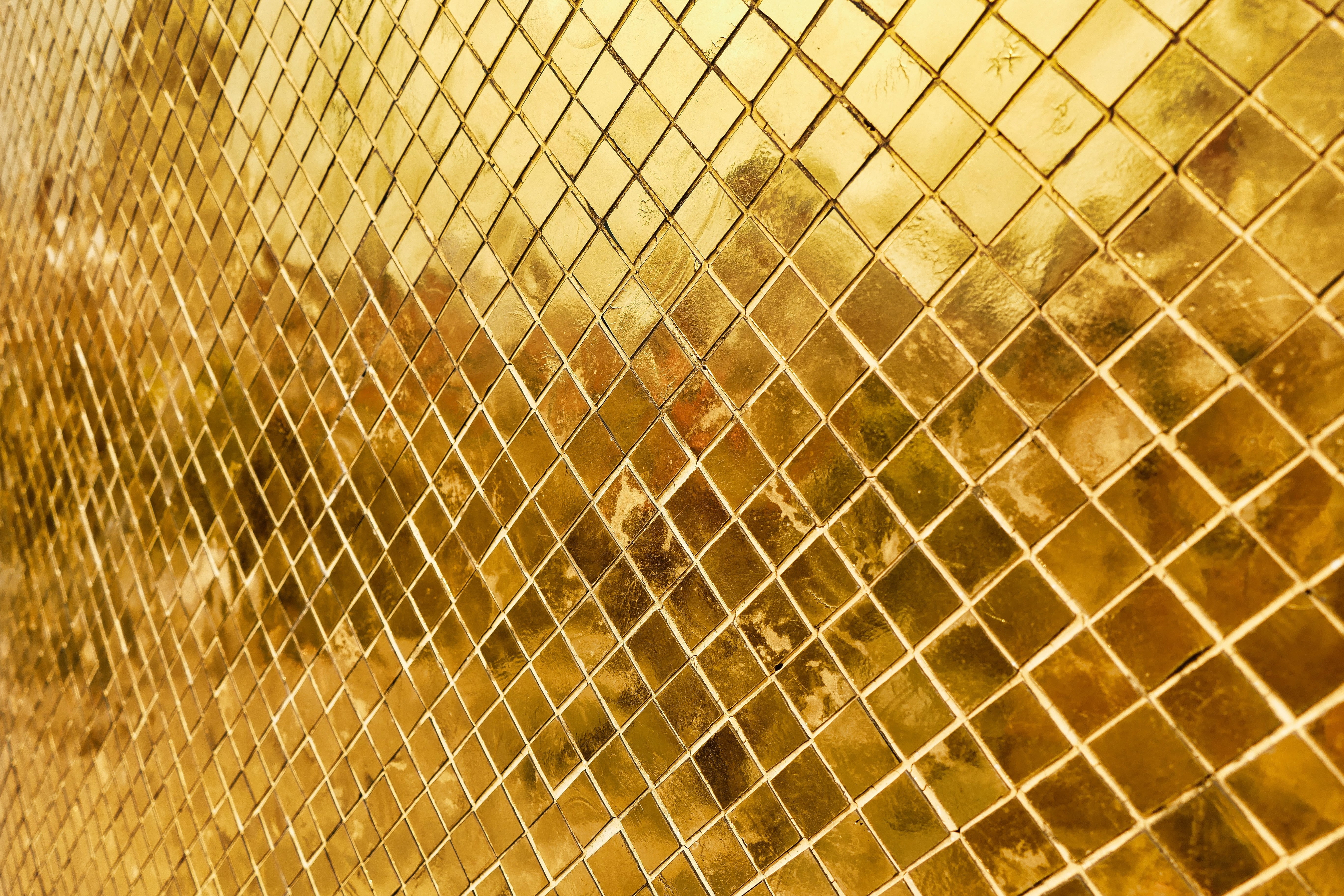 gold, wall, background, pattern, design, golden, abstract, reflection