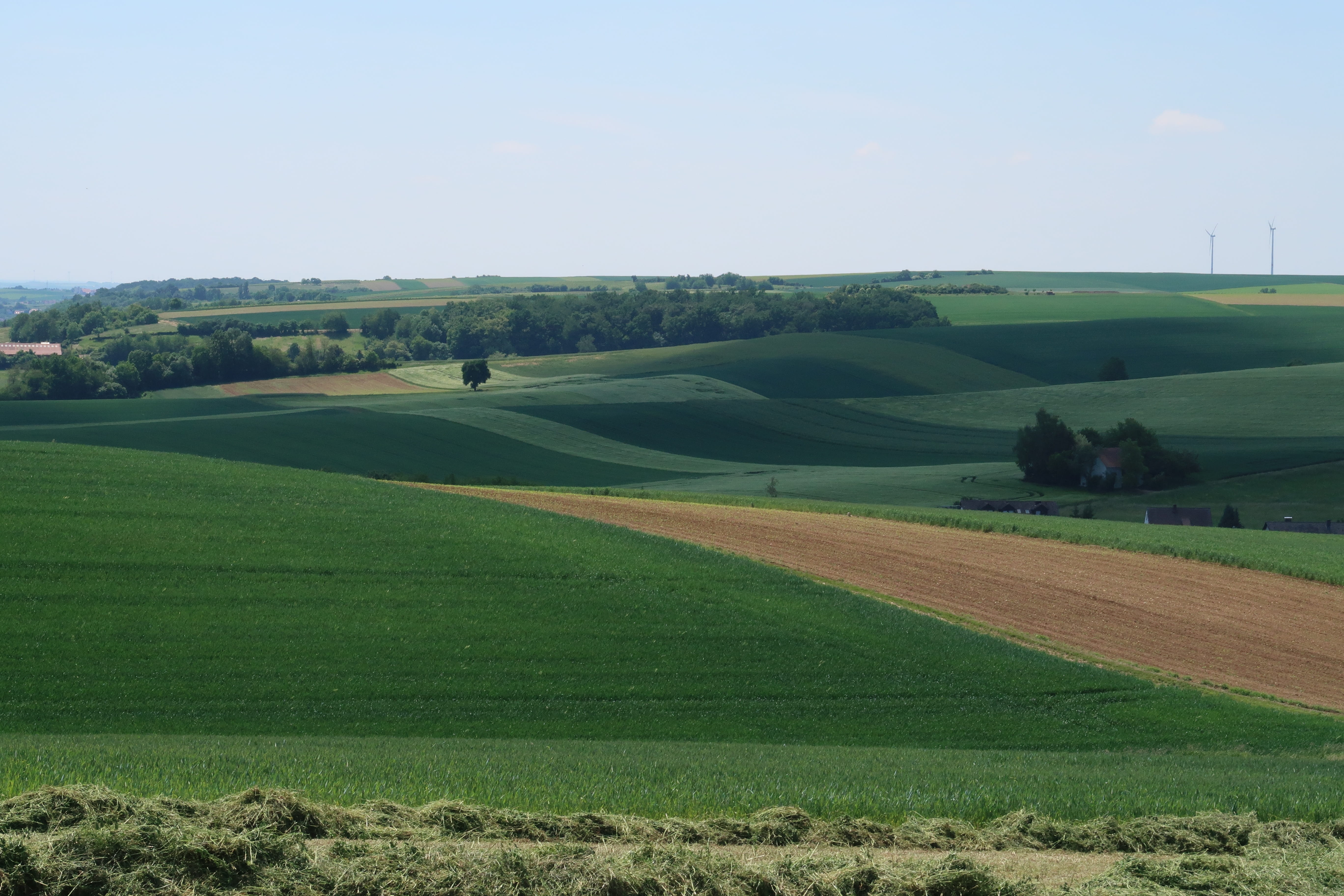 fields, agriculture, sky, spring, landscape, panorama, arable
