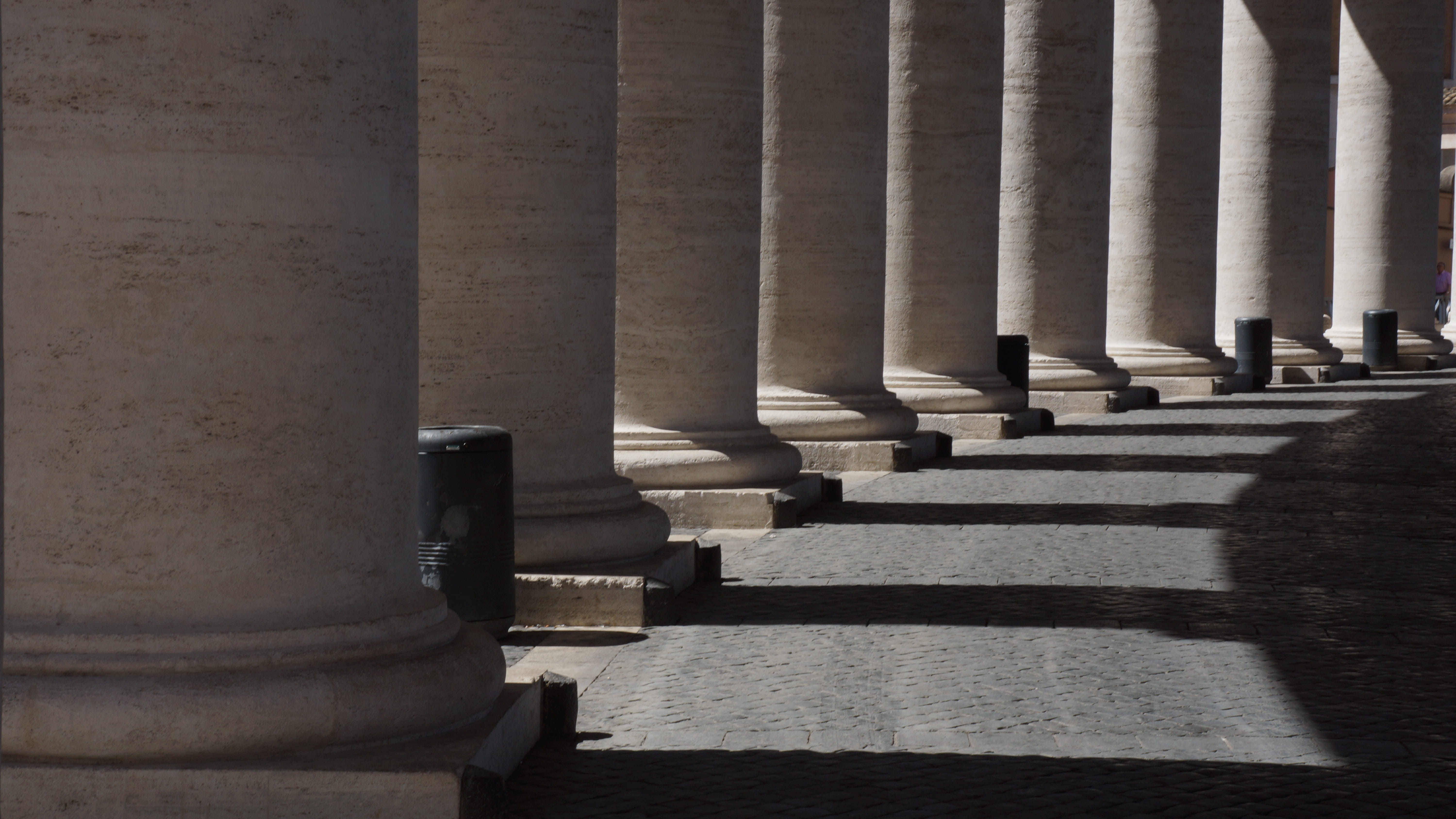 vatican, columns, strength, solid, rome, architectural column