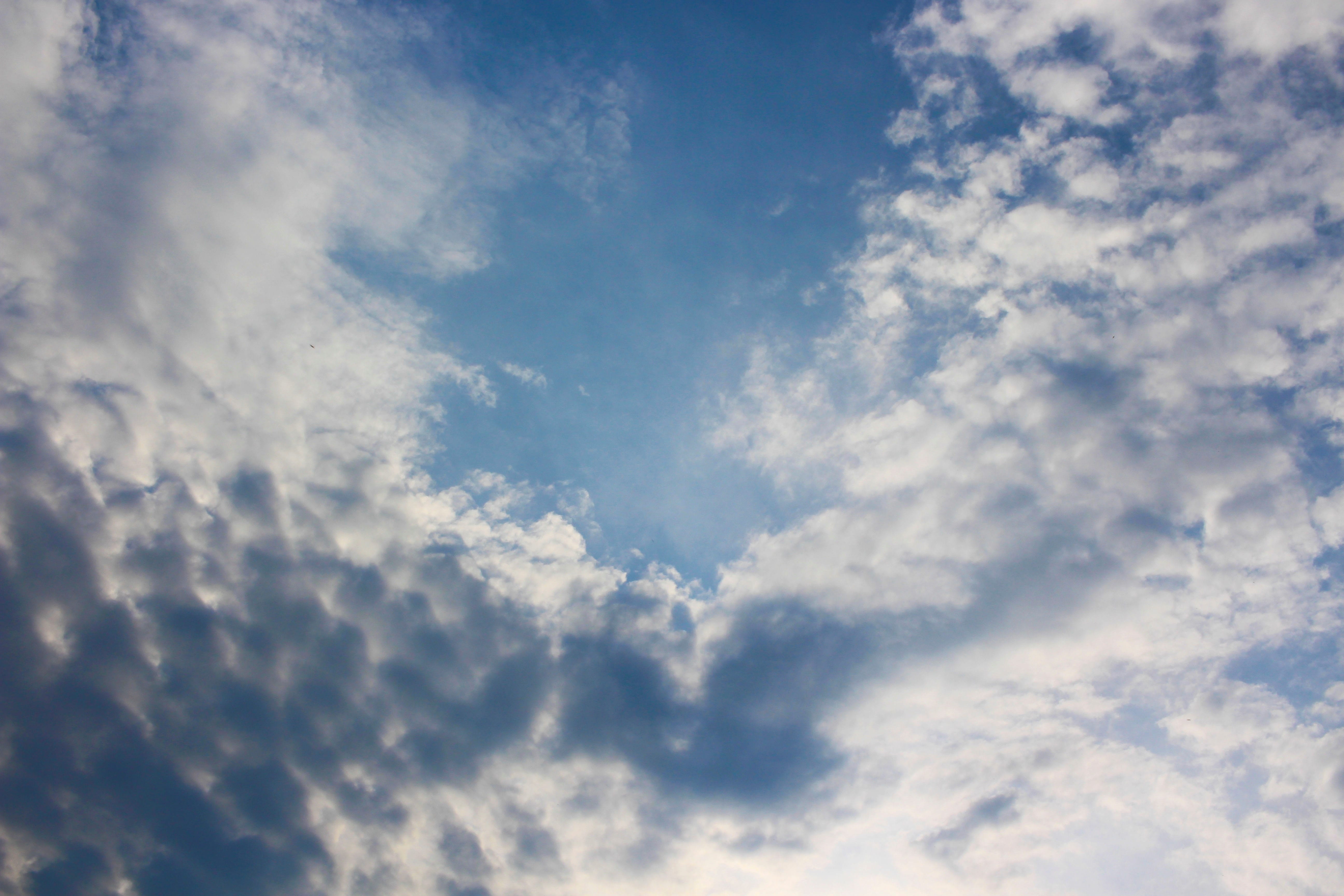 clouds, sky, background, sunlight, dom, blue, cloud - sky, cloudscape