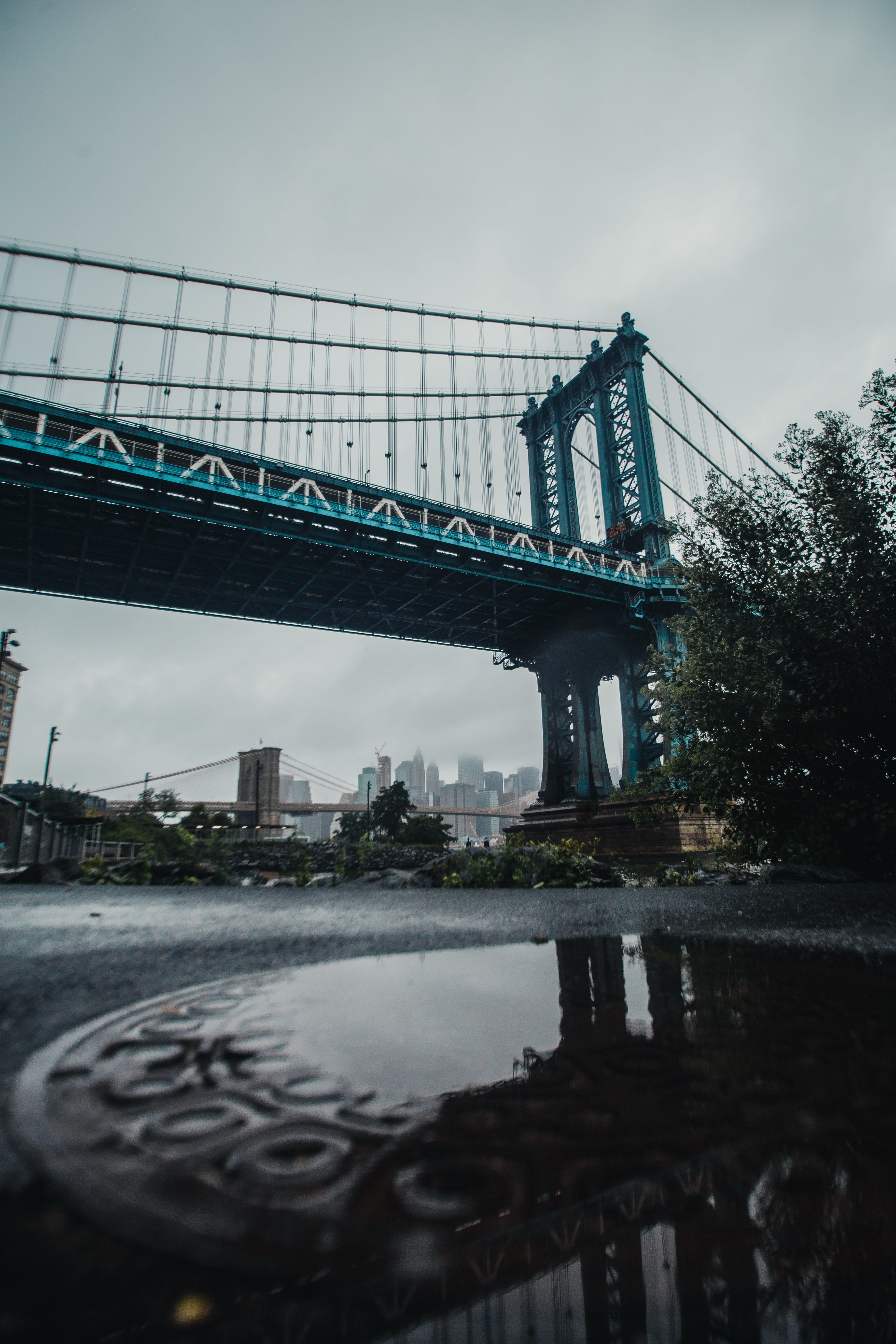 Low Angle Photography Bridge, architecture, low angle shot, perspective