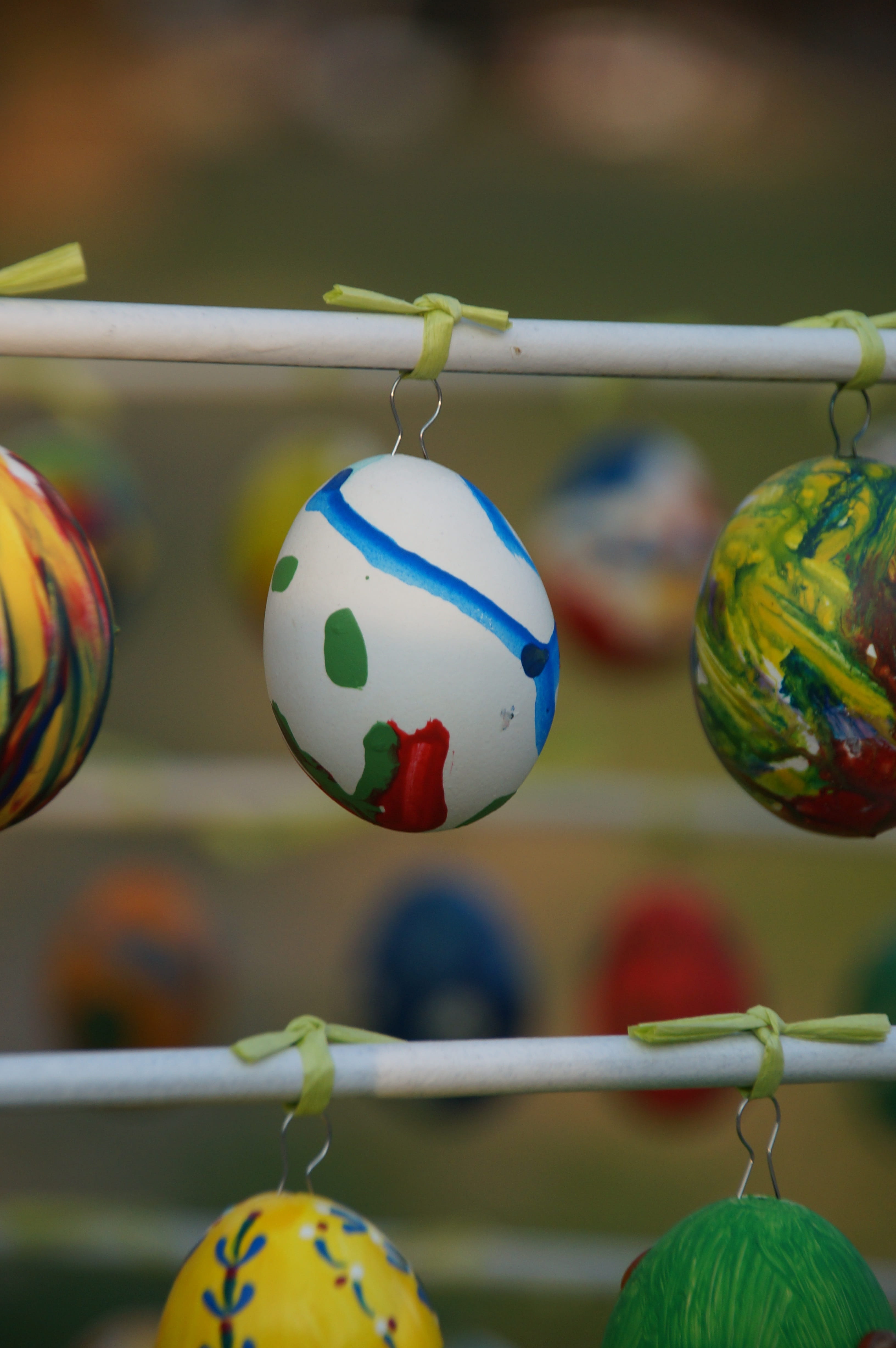 easter, easter eggs, colorful, easter decoration, focus on foreground