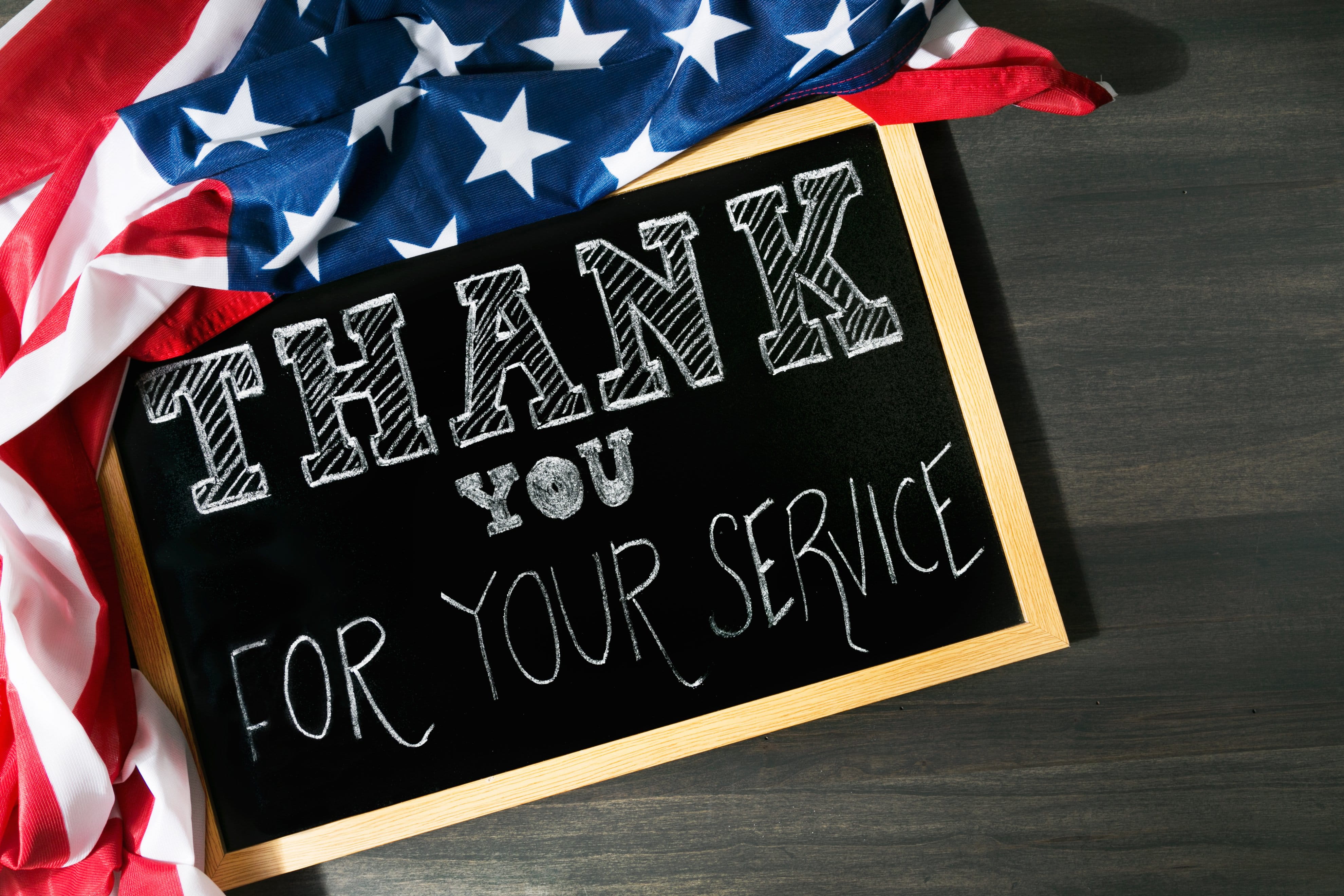 Thank You For Your Service Photo, American Flag, Flags, USA, Around the World