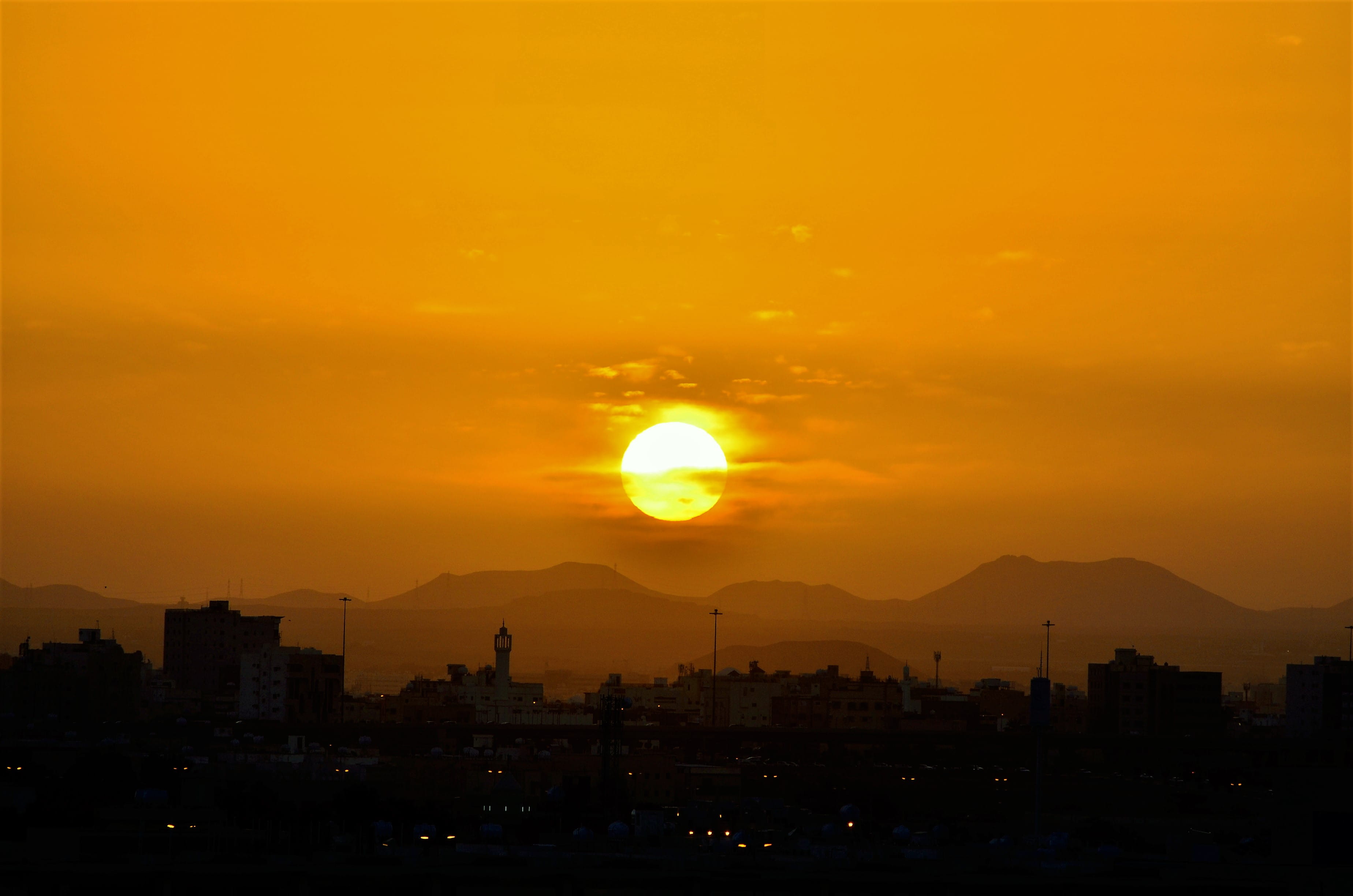 saudi arabia, medina, day, sunset, sunrise, morning, landscape