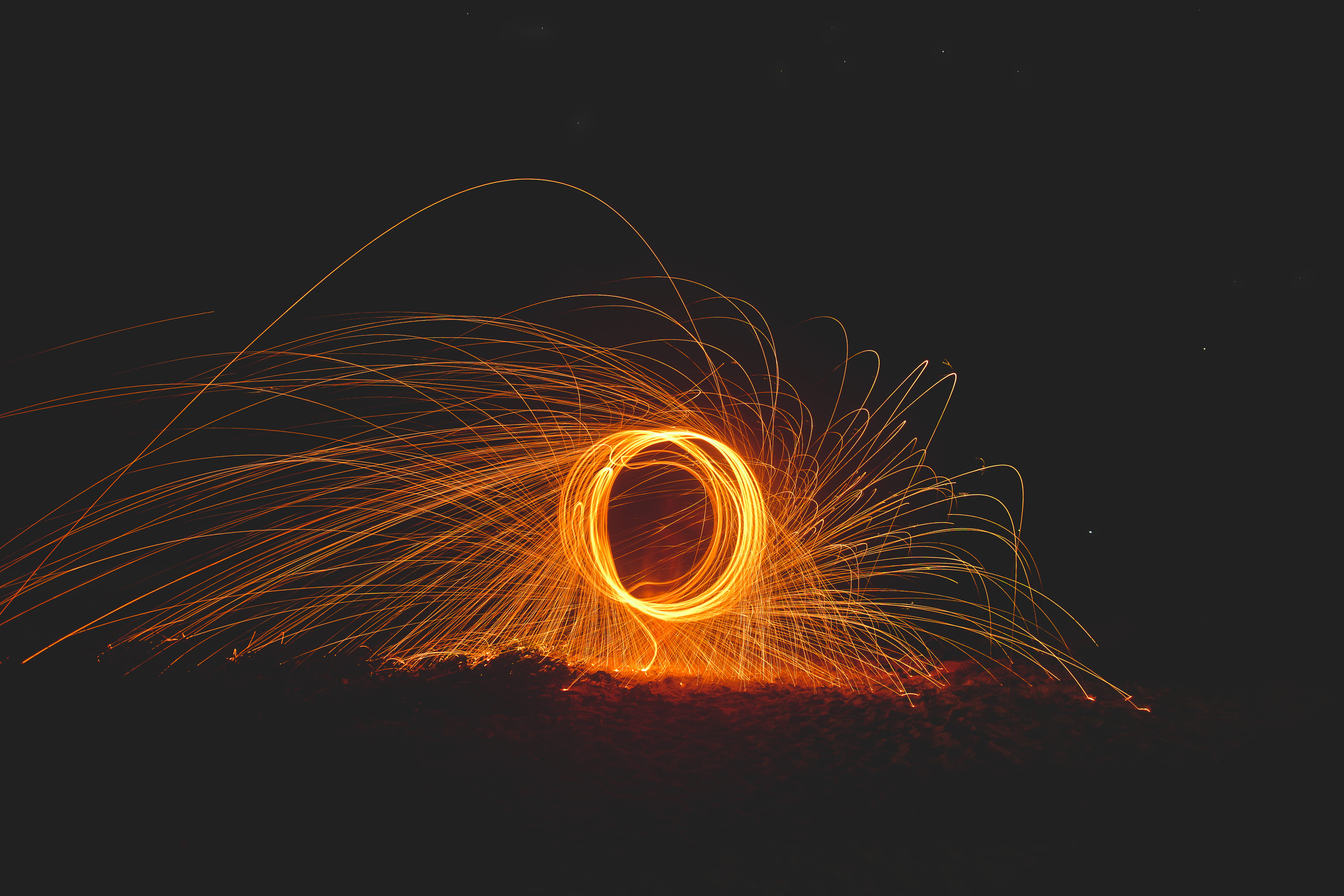 Steel Wool of Fire Cracker, 4k wallpaper, burnt, celebration