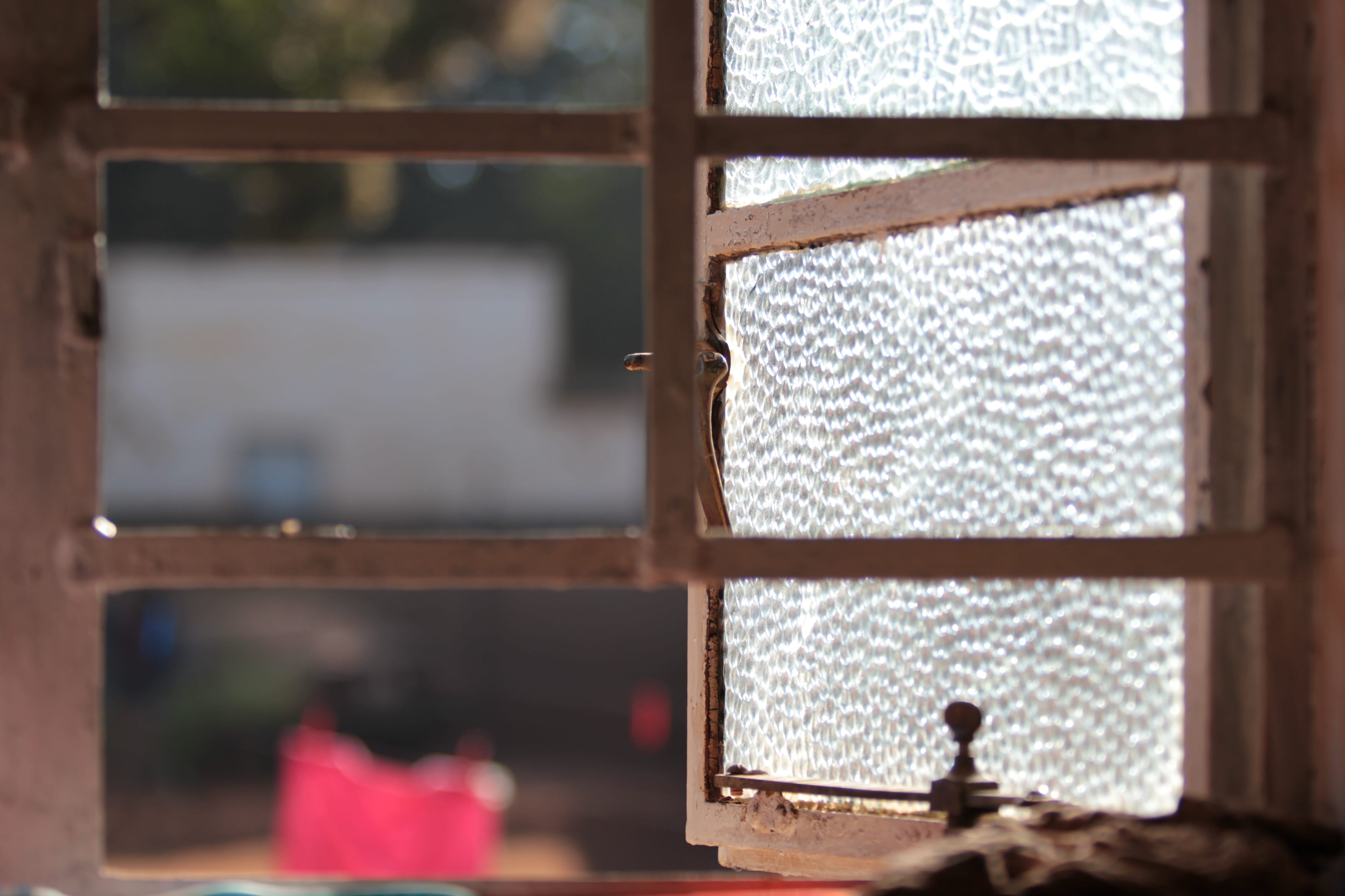 zambia, window, sunlight, frame, indoors, focus on foreground