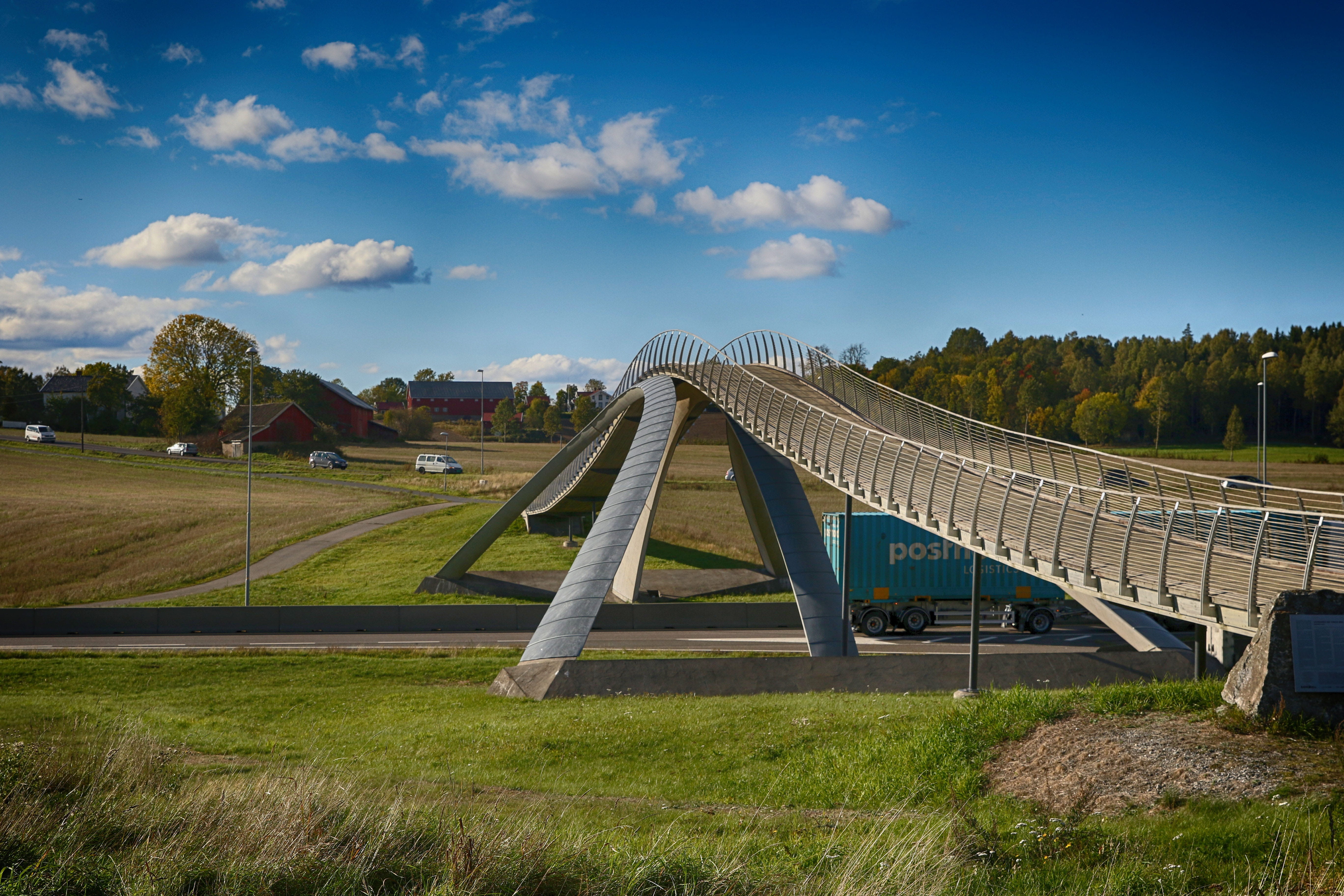 bridge, landscape, architecture, built structure, sky, cloud - sky