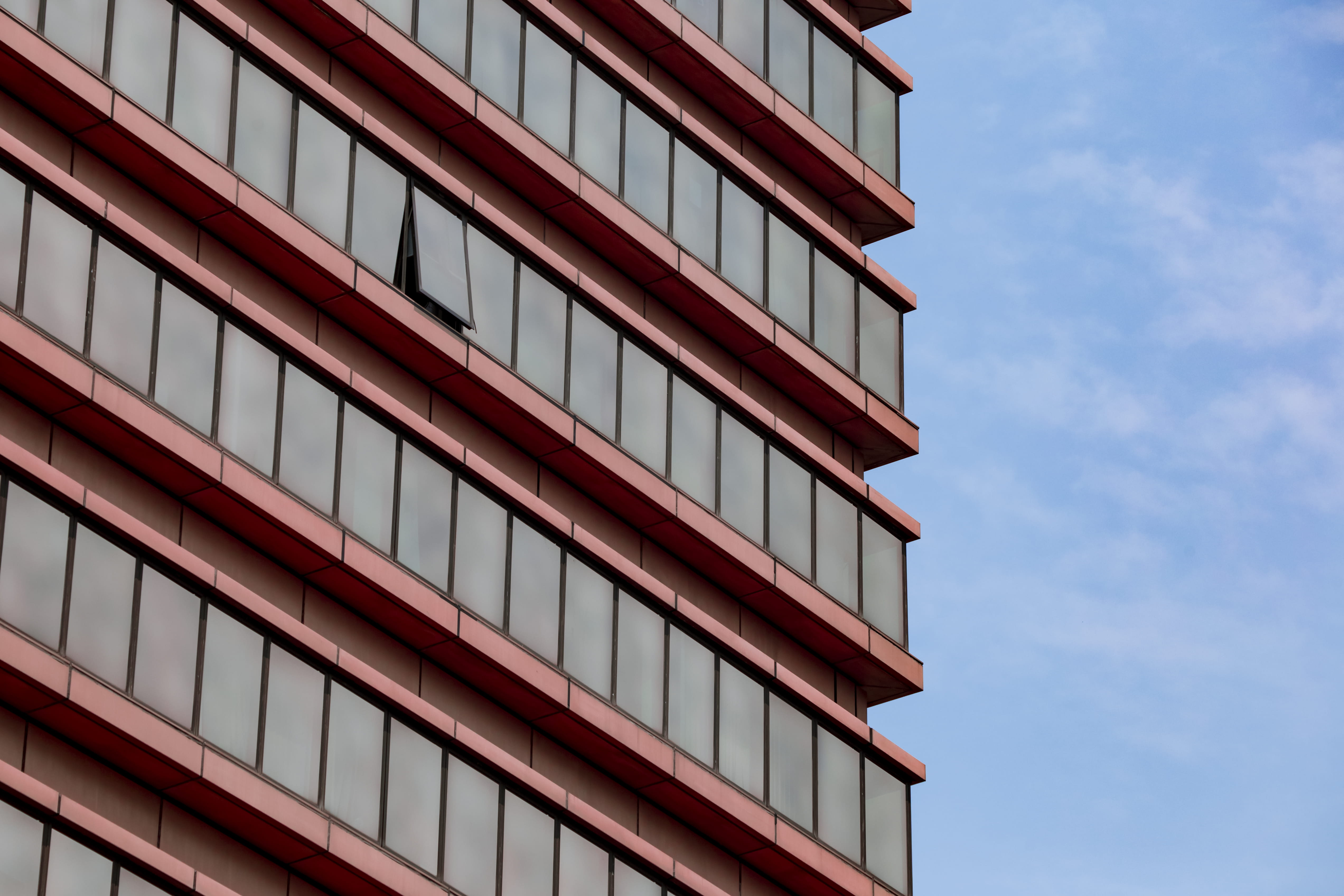 Building, architecture, perspective, skyscraper, windows, built structure