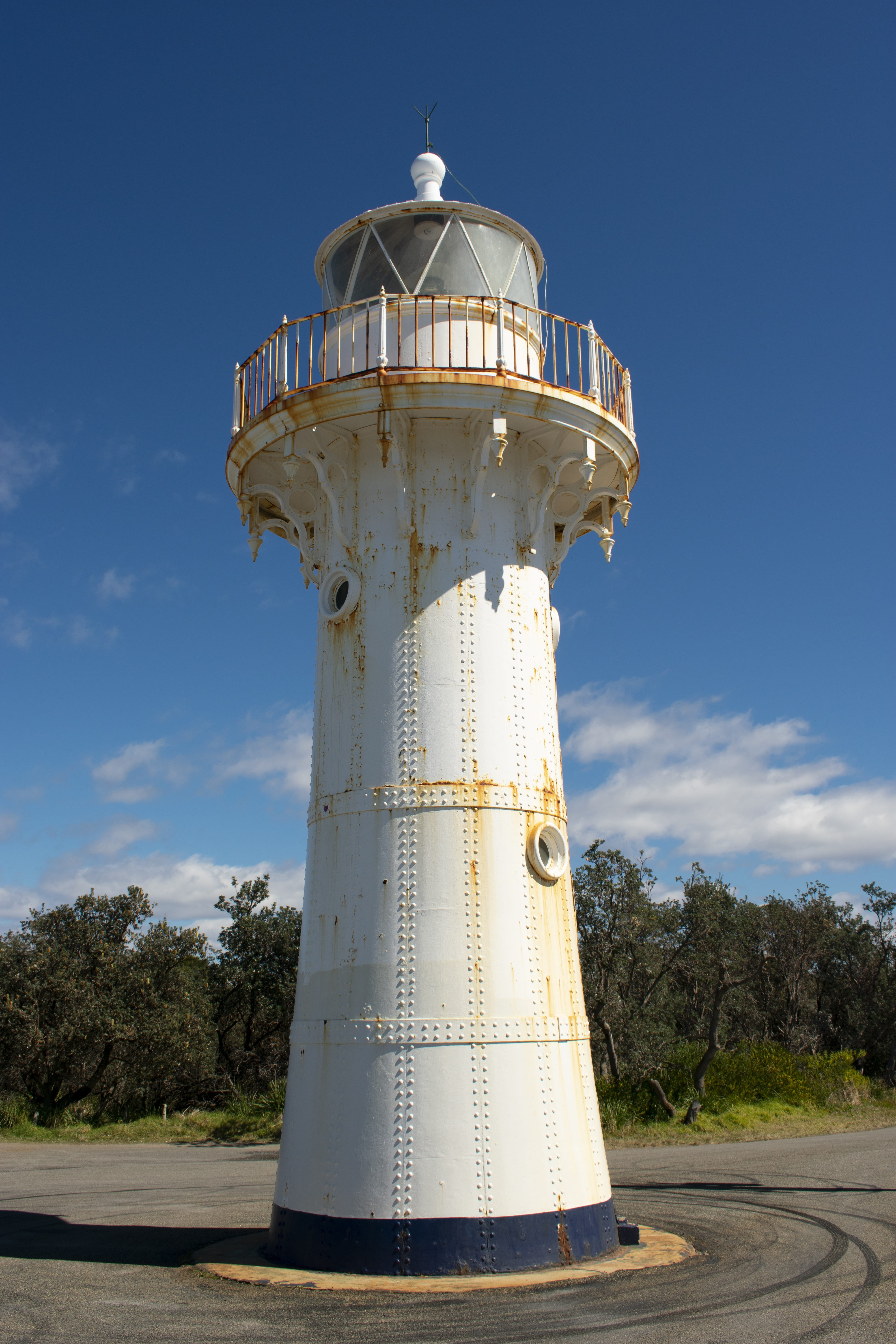 lighthouse, ulladulla, rusty, sky, nature, tree, no people