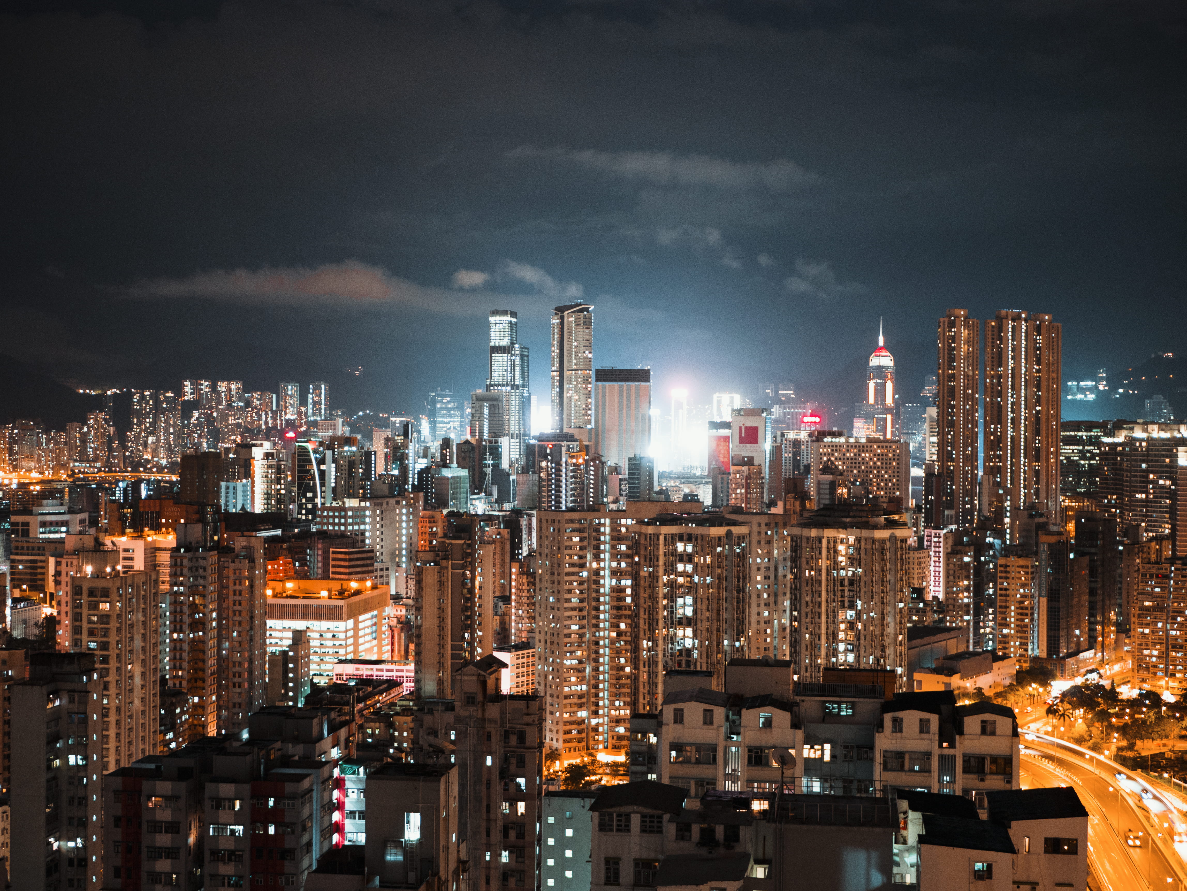 building during nighttime, building exterior, architecture, built structure