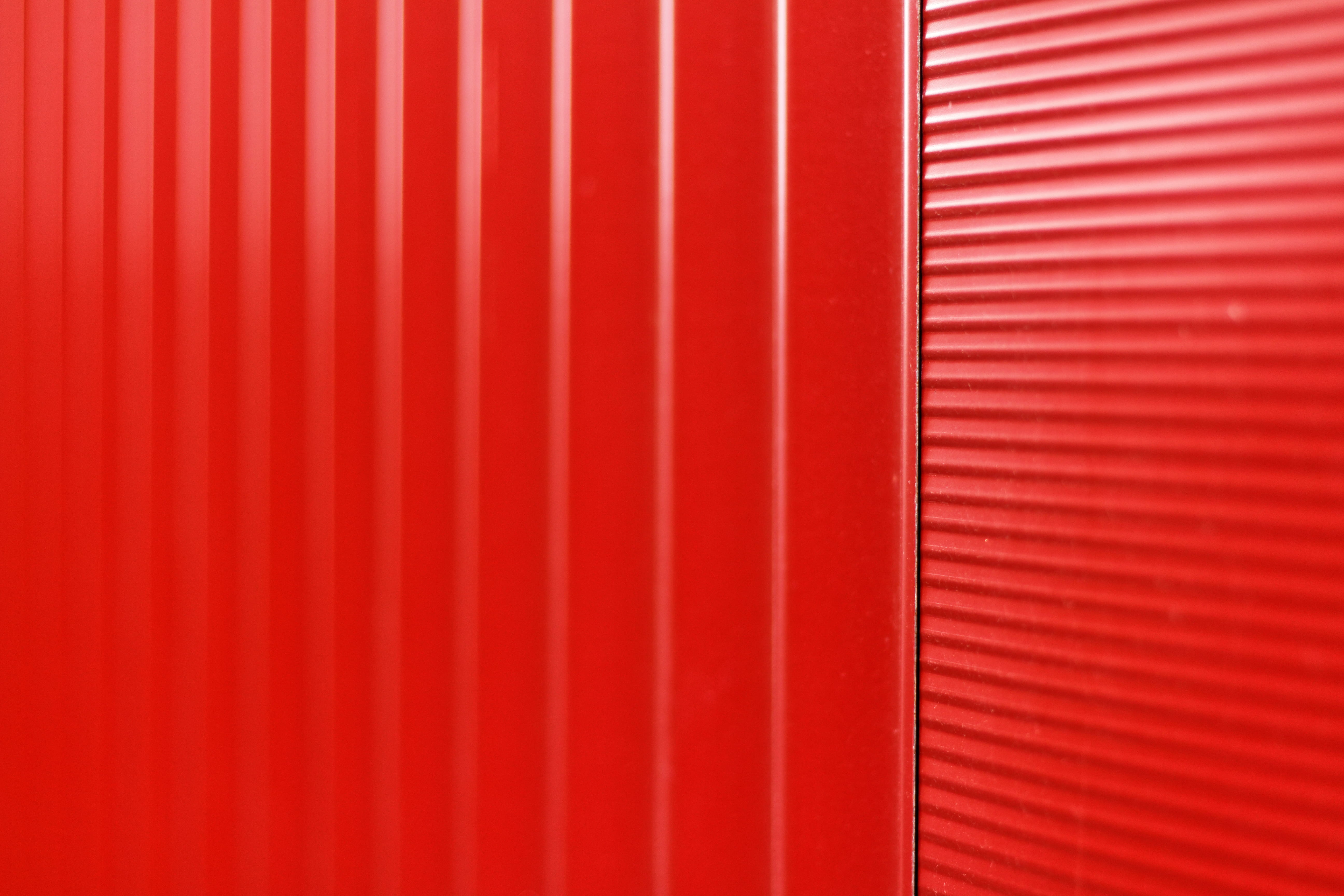 red painted metal wall, interior design, indoors, backgrounds