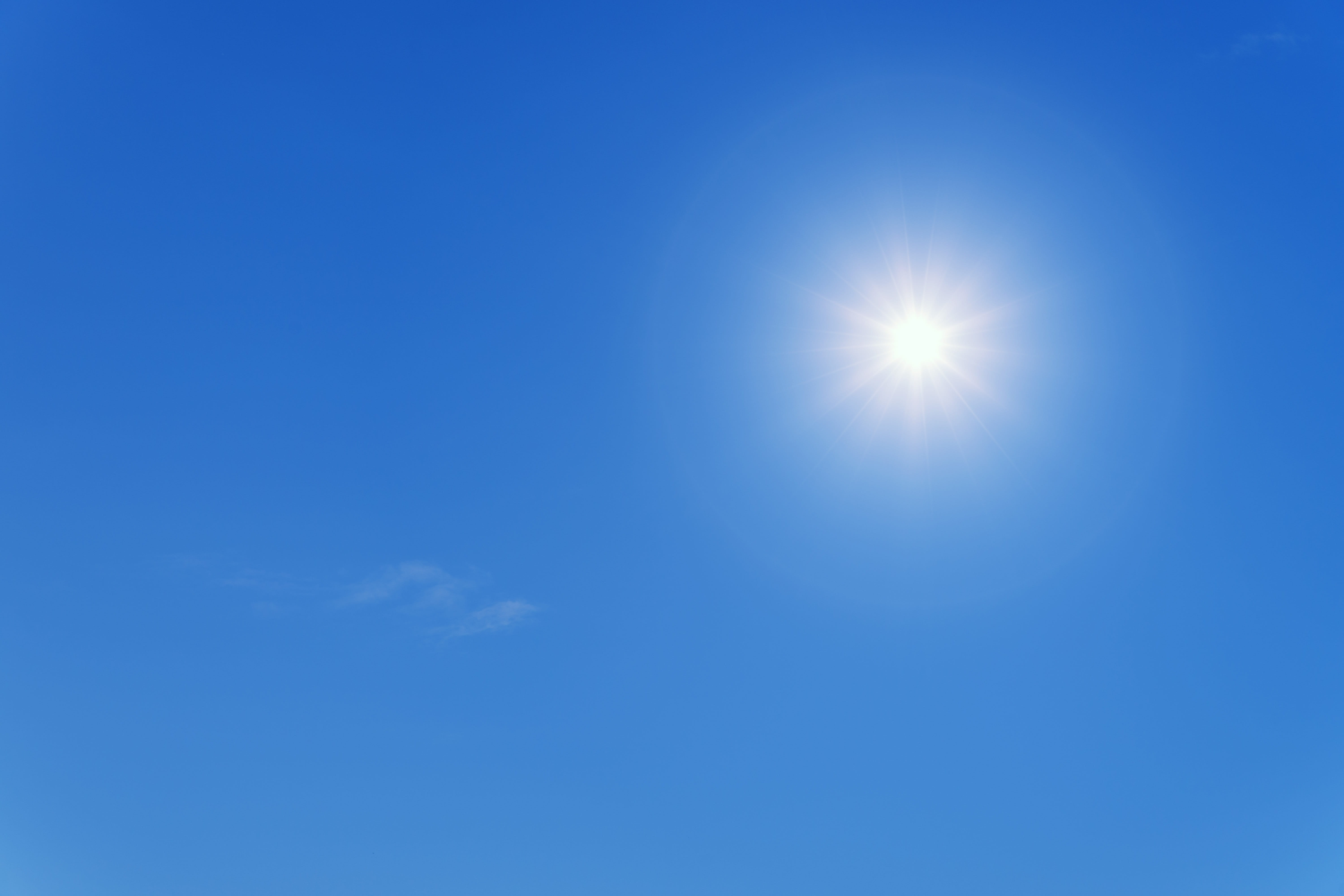 Free Download Hd Wallpaper Sun Summer Blue Sky Partly Cloudy